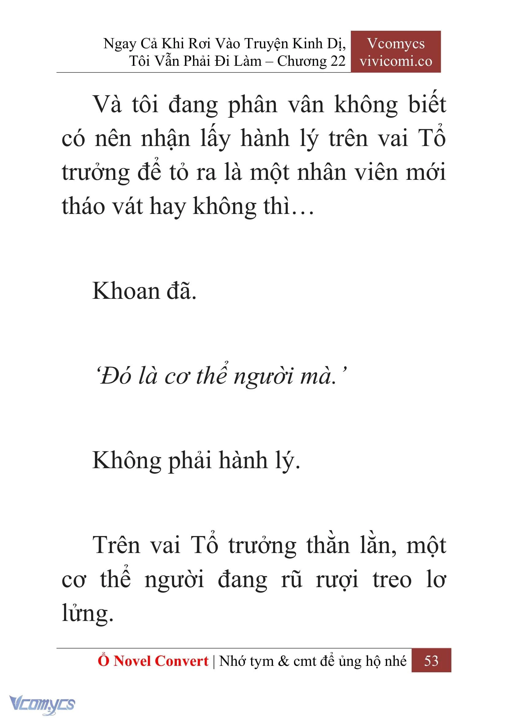 [Novel] Ngay Cả Khi Rơi Vào Truyện Kinh Dị, Tôi Vẫn Phải Đi Làm Chapter  22 - 55
