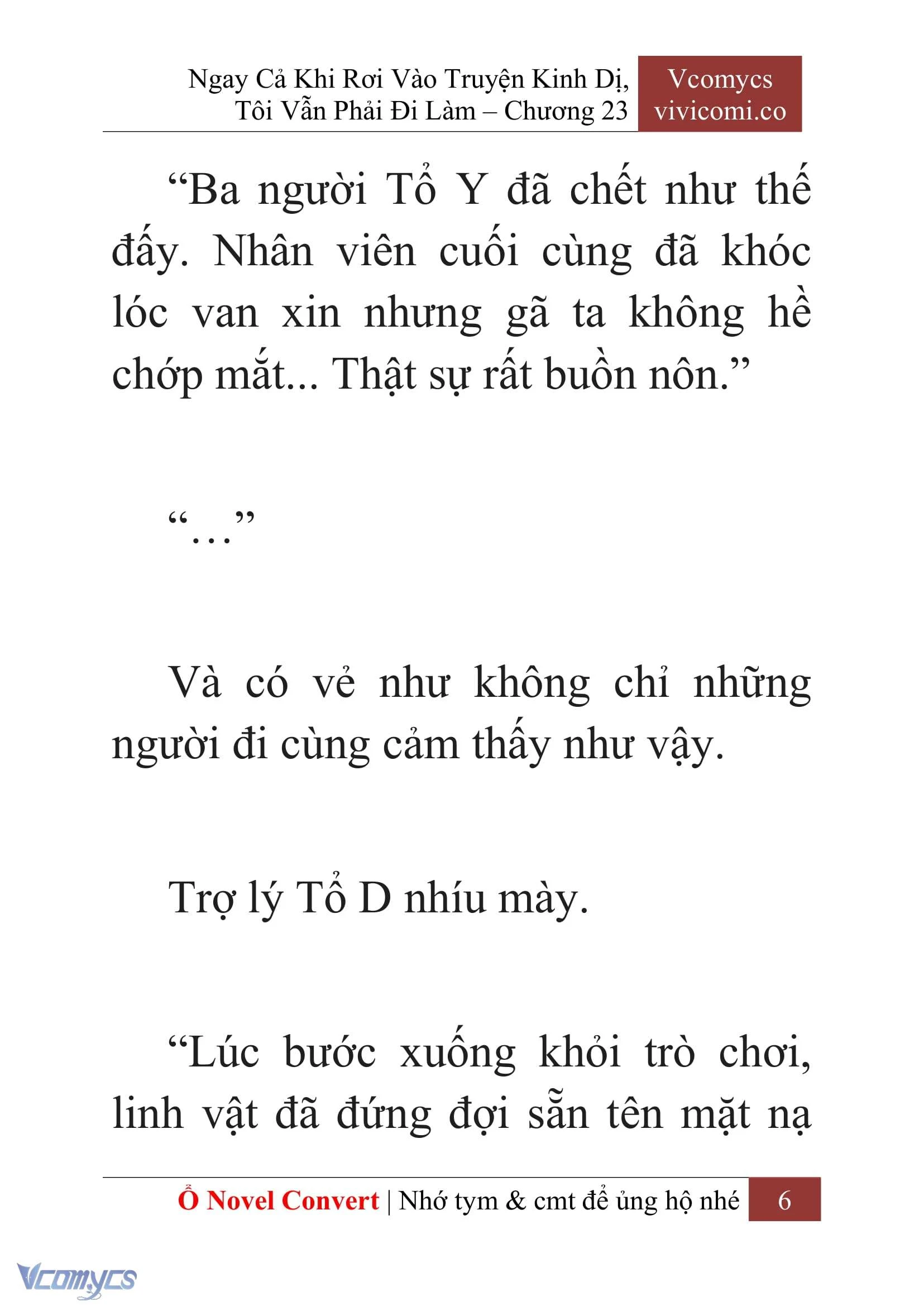 [Novel] Ngay Cả Khi Rơi Vào Truyện Kinh Dị, Tôi Vẫn Phải Đi Làm Chapter  23 - 8