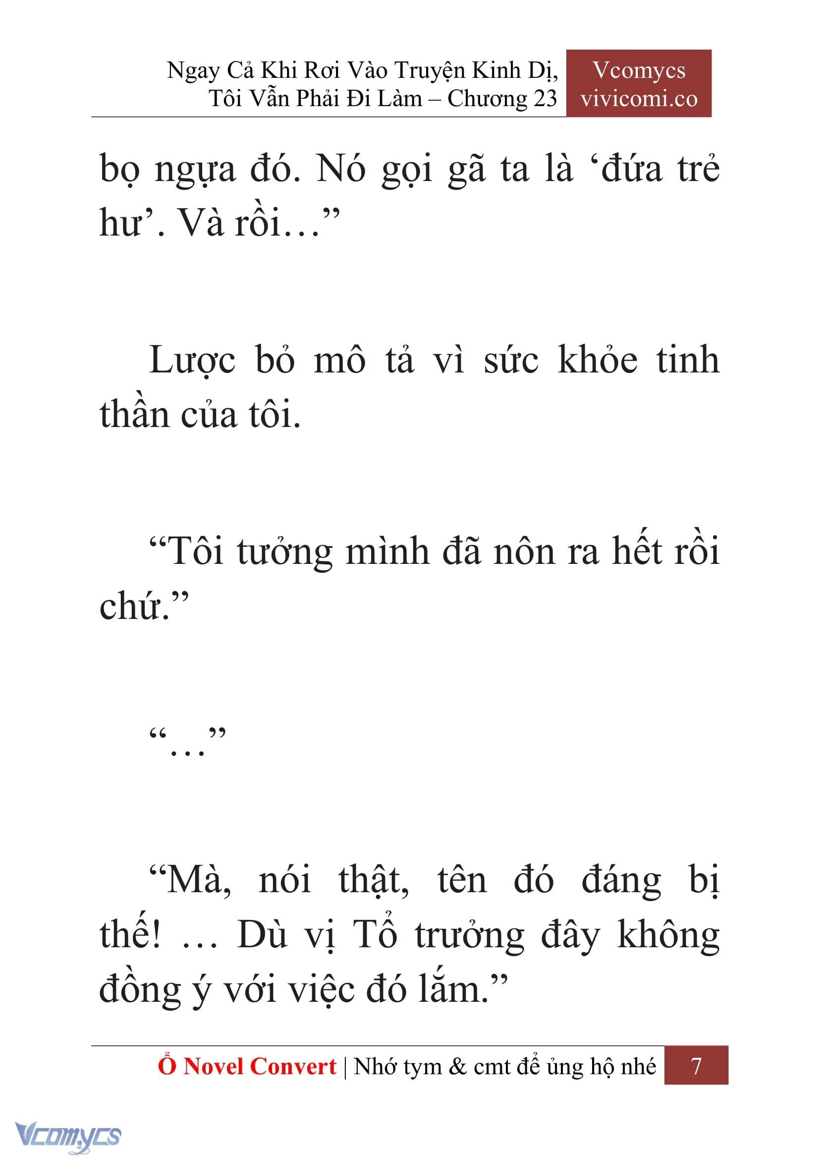 [Novel] Ngay Cả Khi Rơi Vào Truyện Kinh Dị, Tôi Vẫn Phải Đi Làm Chapter  23 - 9