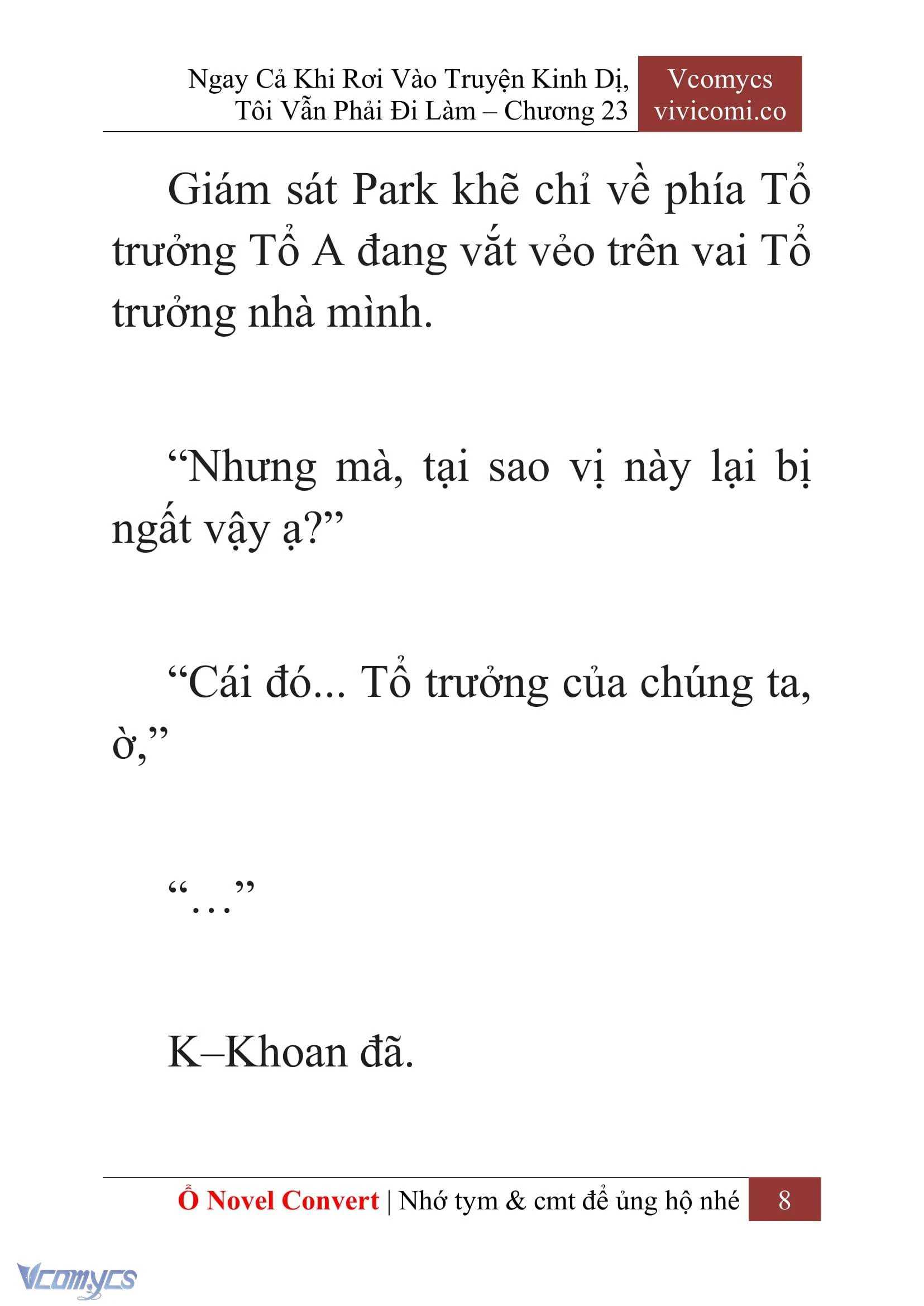 [Novel] Ngay Cả Khi Rơi Vào Truyện Kinh Dị, Tôi Vẫn Phải Đi Làm Chapter  23 - 10