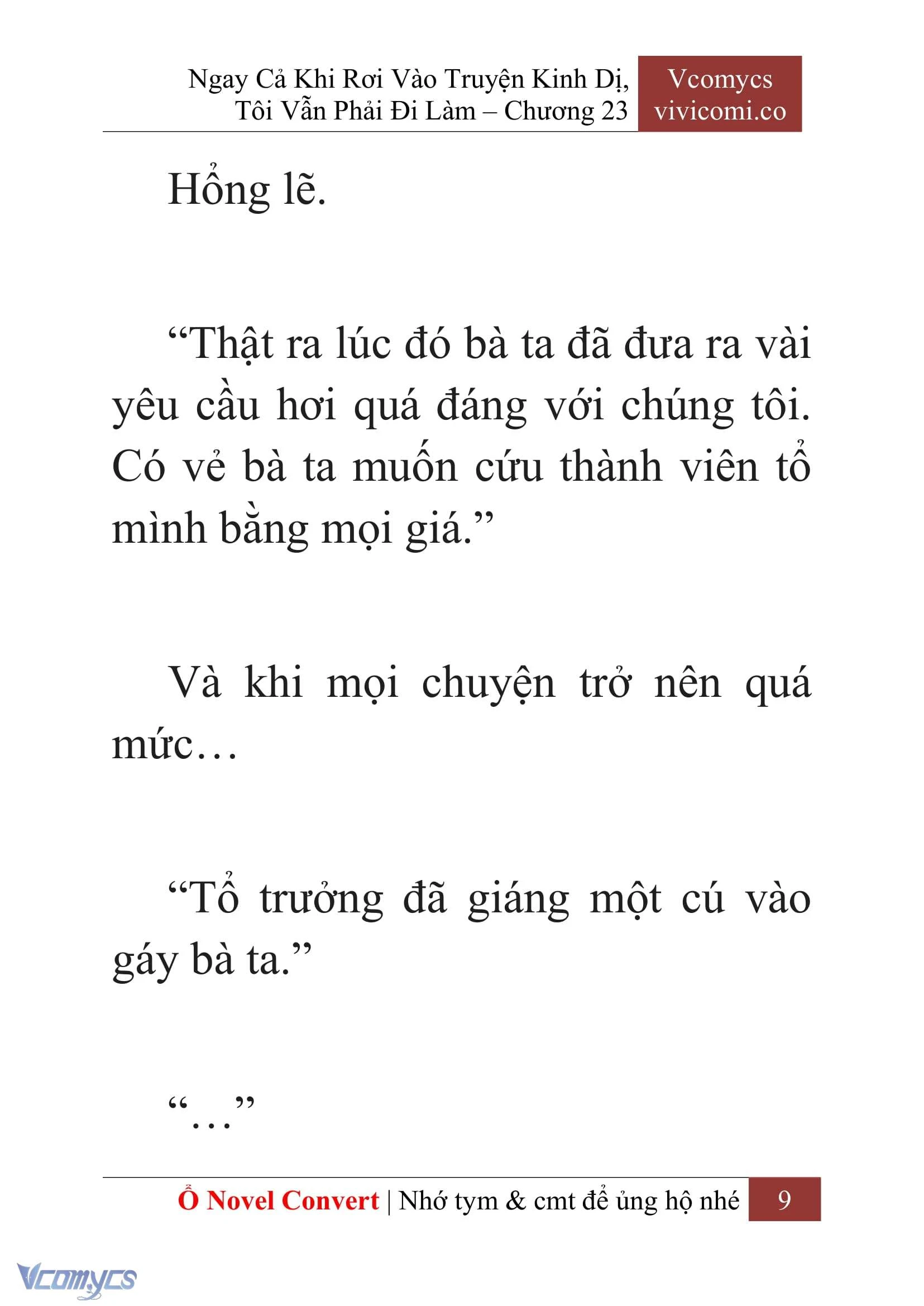 [Novel] Ngay Cả Khi Rơi Vào Truyện Kinh Dị, Tôi Vẫn Phải Đi Làm Chapter  23 - 11