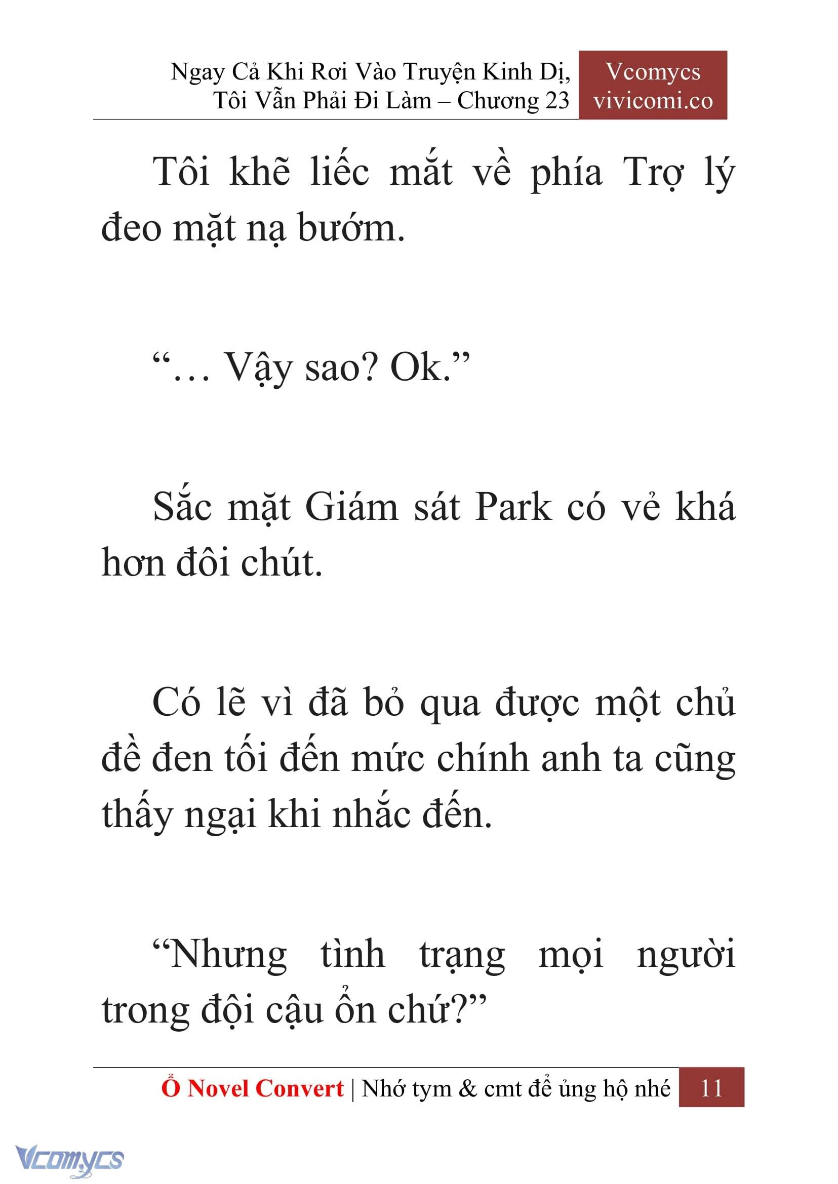 [Novel] Ngay Cả Khi Rơi Vào Truyện Kinh Dị, Tôi Vẫn Phải Đi Làm Chapter  23 - 13