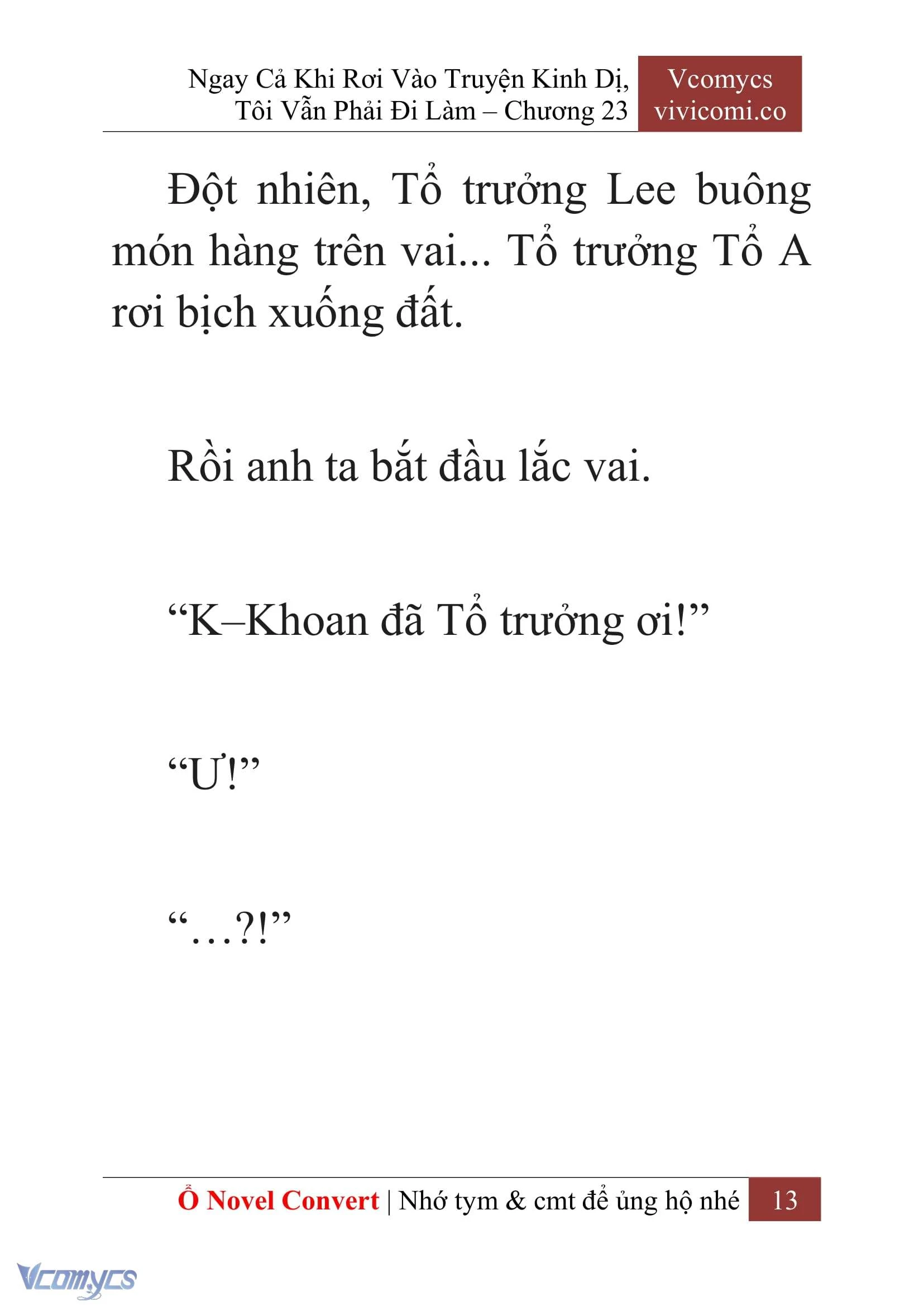 [Novel] Ngay Cả Khi Rơi Vào Truyện Kinh Dị, Tôi Vẫn Phải Đi Làm Chapter  23 - 15