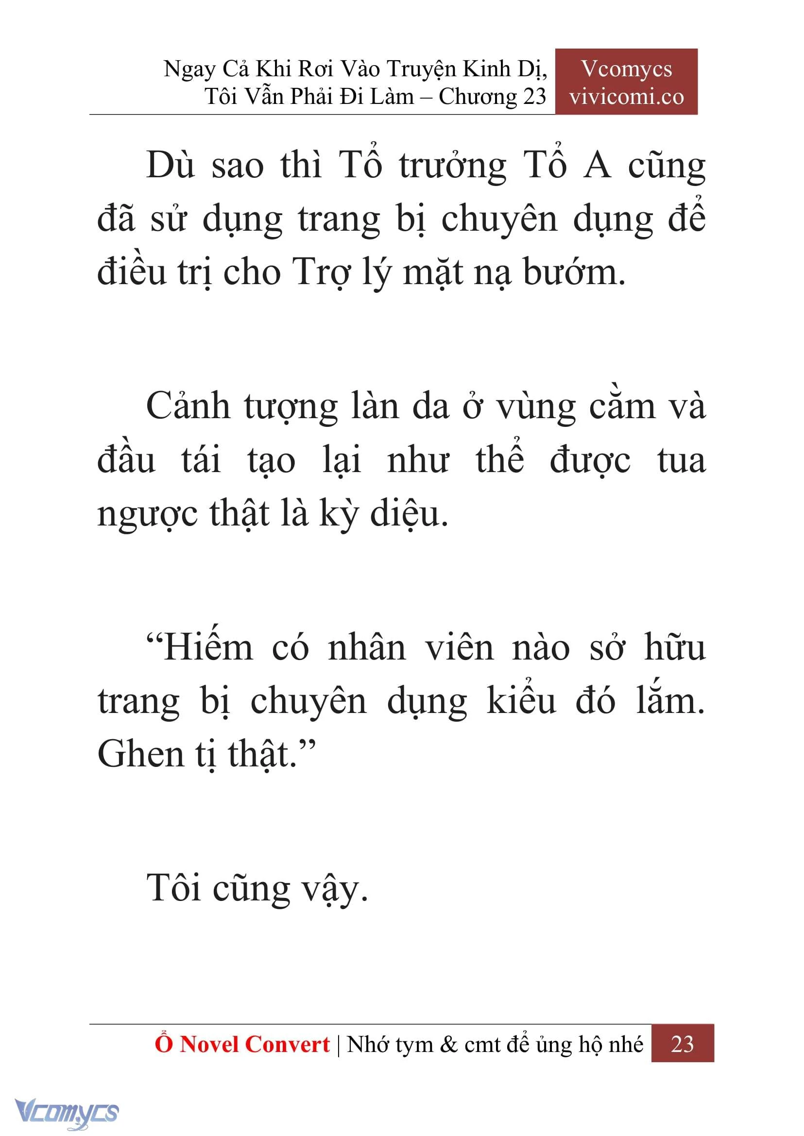 [Novel] Ngay Cả Khi Rơi Vào Truyện Kinh Dị, Tôi Vẫn Phải Đi Làm Chapter  23 - 25
