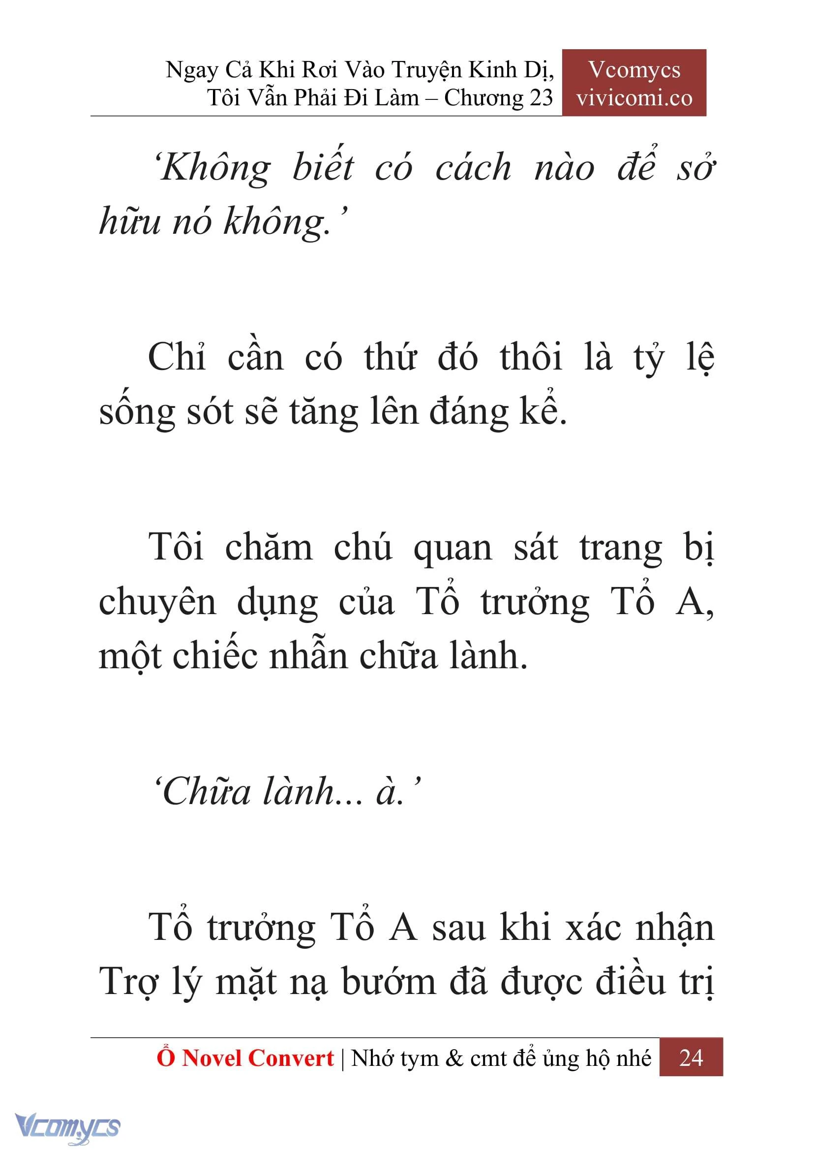 [Novel] Ngay Cả Khi Rơi Vào Truyện Kinh Dị, Tôi Vẫn Phải Đi Làm Chapter  23 - 26