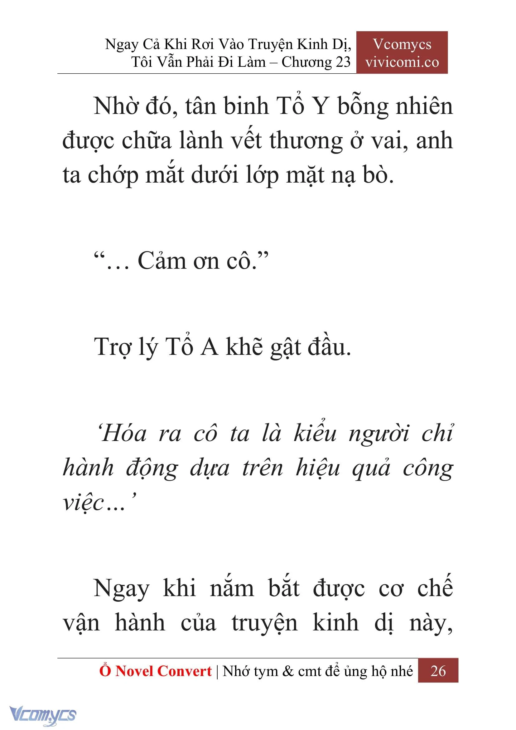 [Novel] Ngay Cả Khi Rơi Vào Truyện Kinh Dị, Tôi Vẫn Phải Đi Làm Chapter  23 - 28