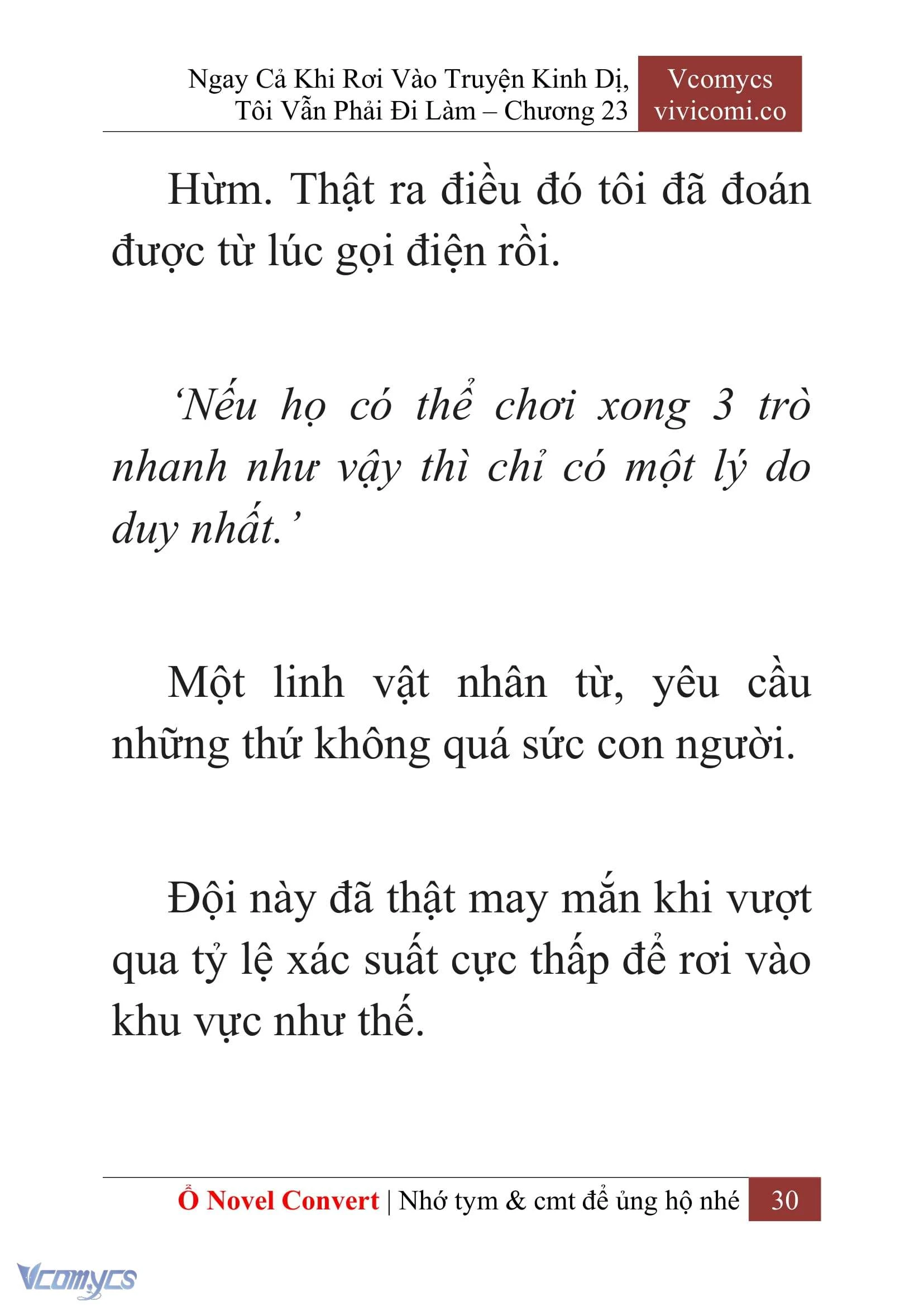 [Novel] Ngay Cả Khi Rơi Vào Truyện Kinh Dị, Tôi Vẫn Phải Đi Làm Chapter  23 - 32