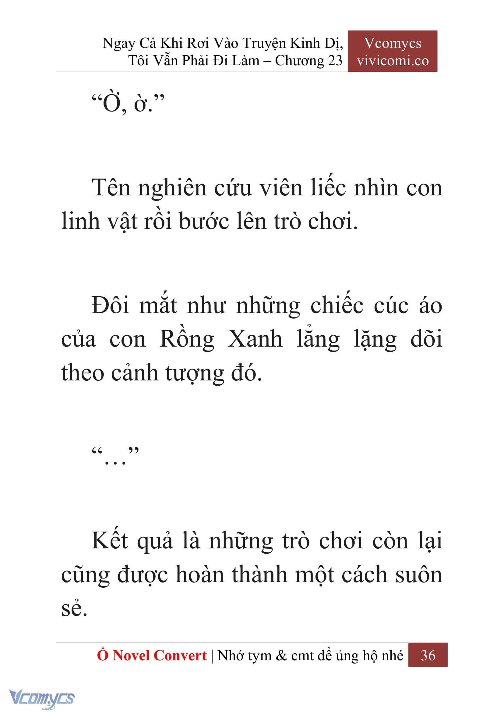 [Novel] Ngay Cả Khi Rơi Vào Truyện Kinh Dị, Tôi Vẫn Phải Đi Làm Chapter  23 - 38