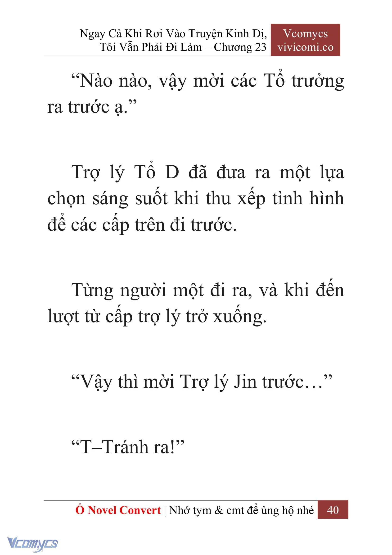 [Novel] Ngay Cả Khi Rơi Vào Truyện Kinh Dị, Tôi Vẫn Phải Đi Làm Chapter  23 - 42