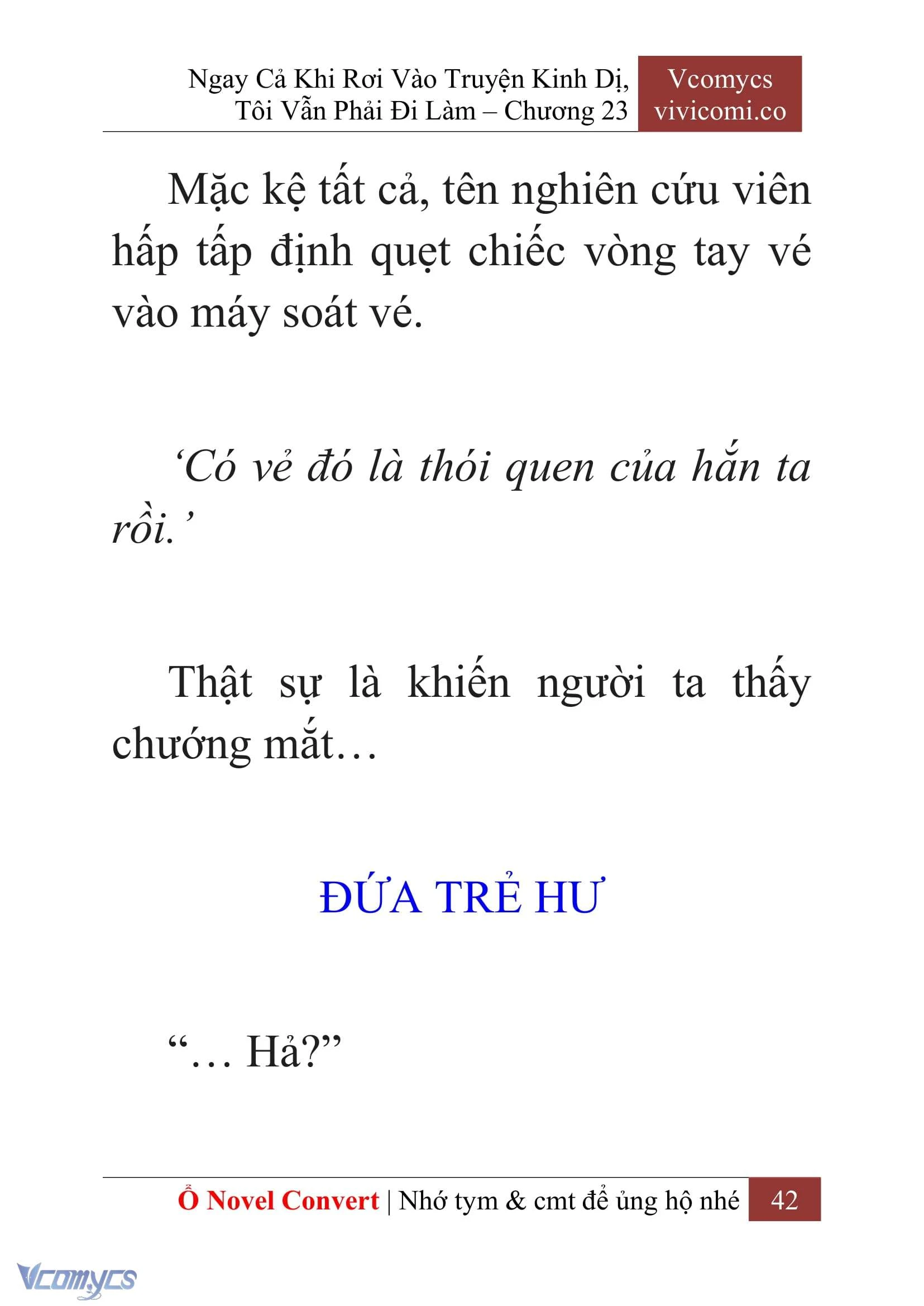 [Novel] Ngay Cả Khi Rơi Vào Truyện Kinh Dị, Tôi Vẫn Phải Đi Làm Chapter  23 - 44