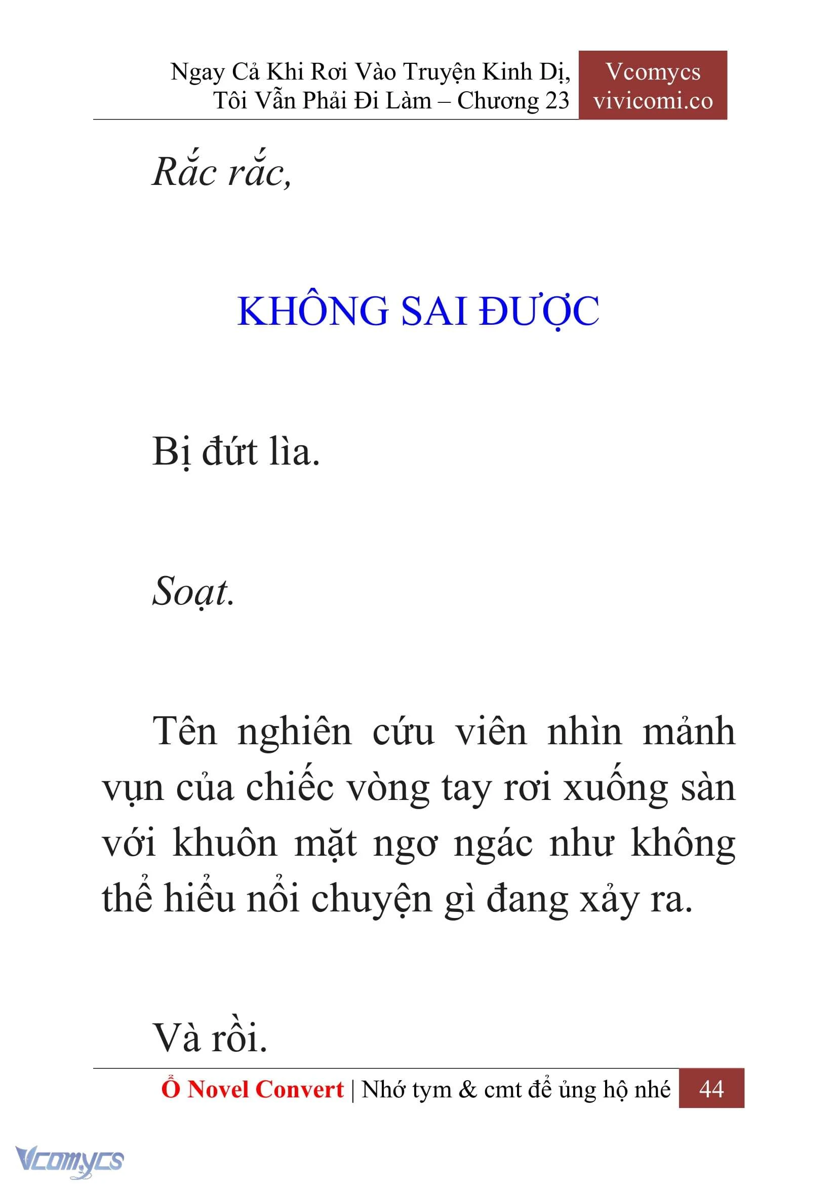 [Novel] Ngay Cả Khi Rơi Vào Truyện Kinh Dị, Tôi Vẫn Phải Đi Làm Chapter  23 - 46