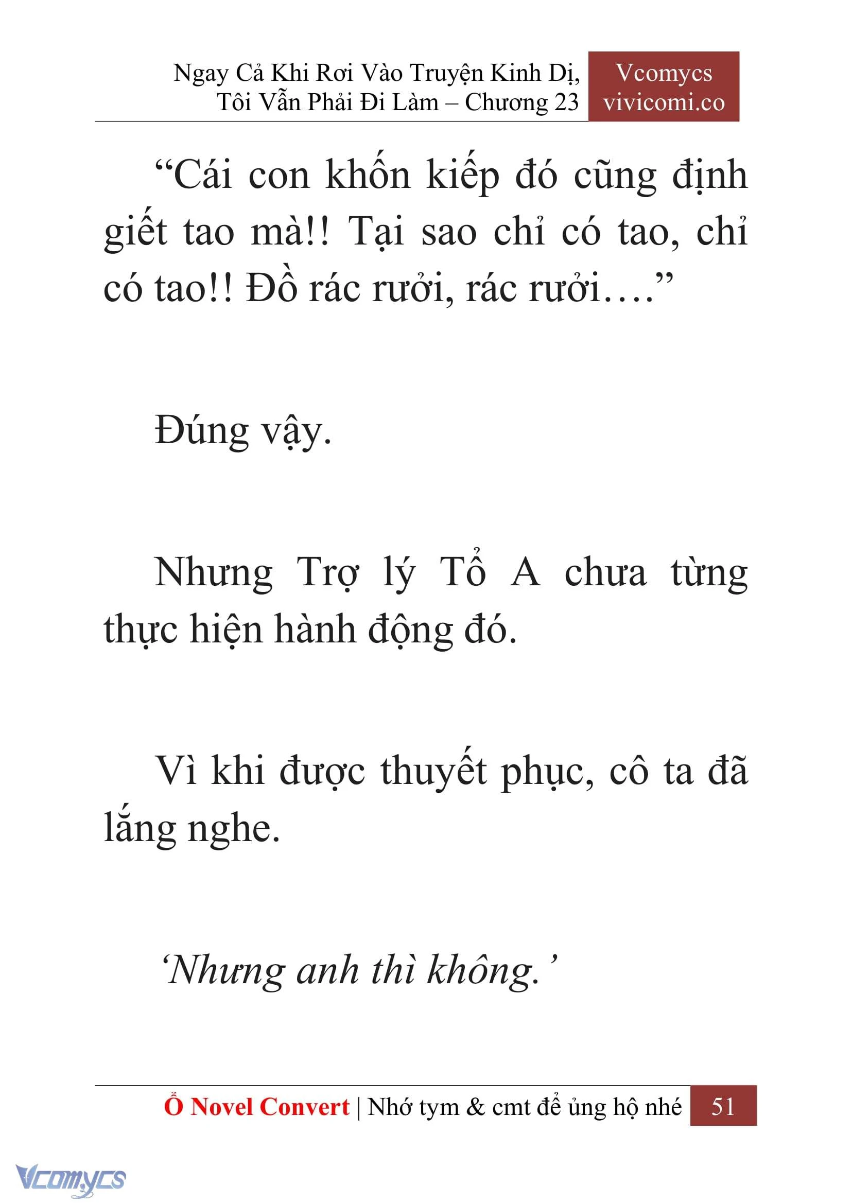 [Novel] Ngay Cả Khi Rơi Vào Truyện Kinh Dị, Tôi Vẫn Phải Đi Làm Chapter  23 - 53