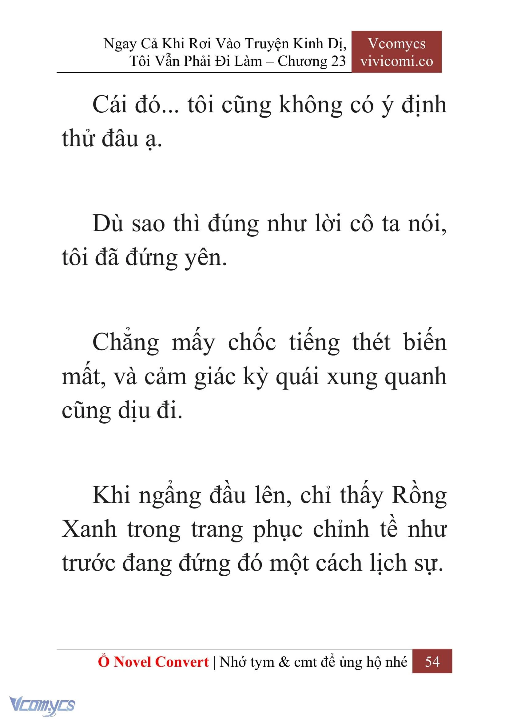 [Novel] Ngay Cả Khi Rơi Vào Truyện Kinh Dị, Tôi Vẫn Phải Đi Làm Chapter  23 - 56