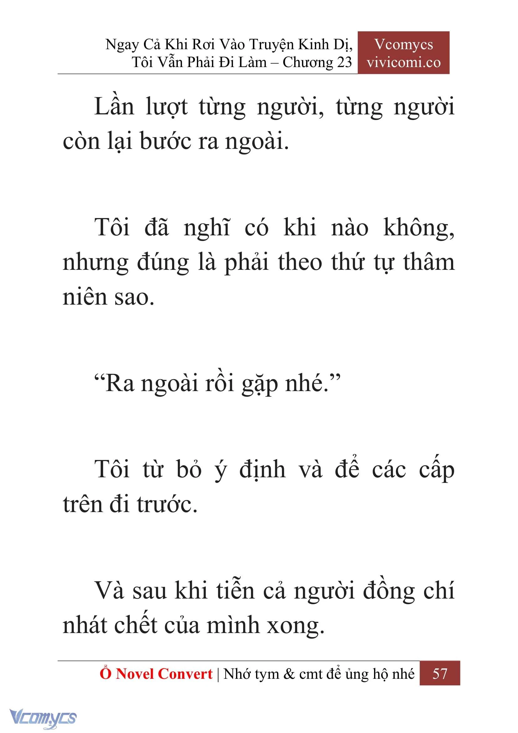 [Novel] Ngay Cả Khi Rơi Vào Truyện Kinh Dị, Tôi Vẫn Phải Đi Làm Chapter  23 - 59