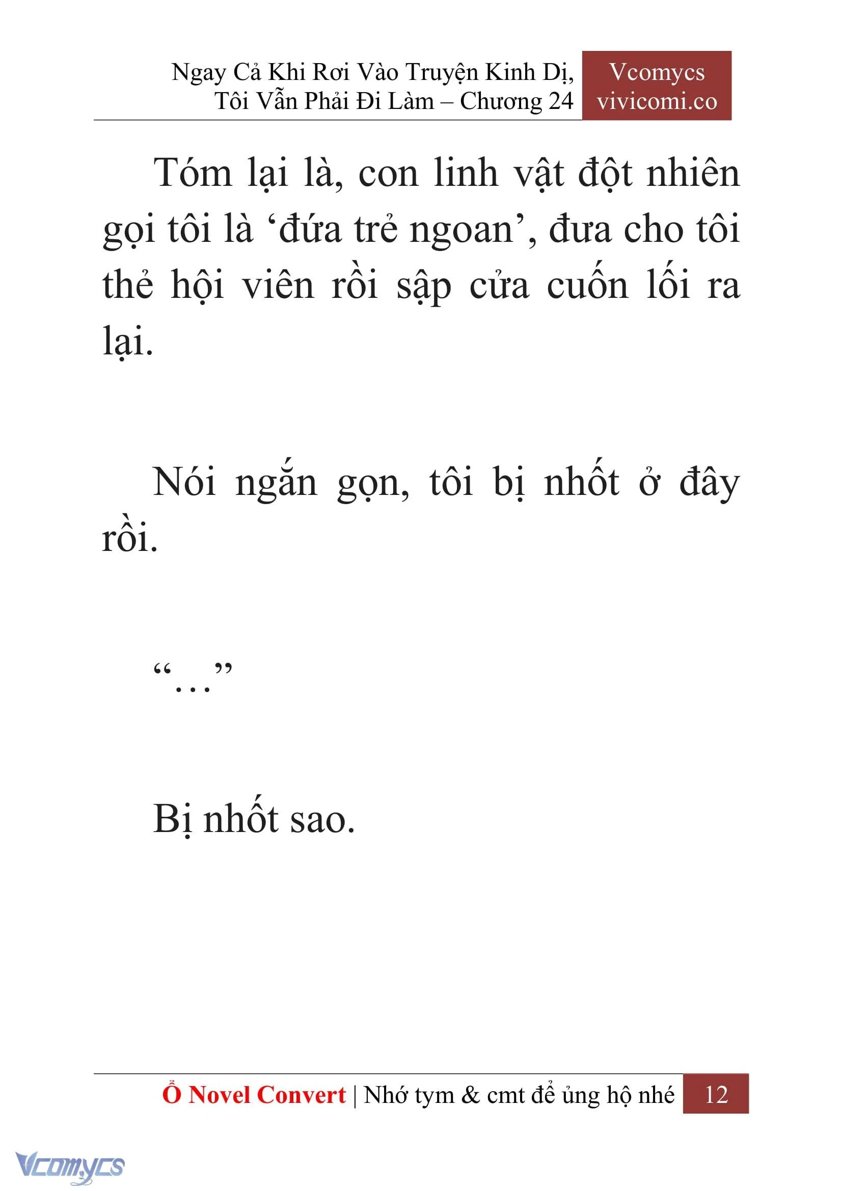 [Novel] Ngay Cả Khi Rơi Vào Truyện Kinh Dị, Tôi Vẫn Phải Đi Làm Chapter  24 - 14