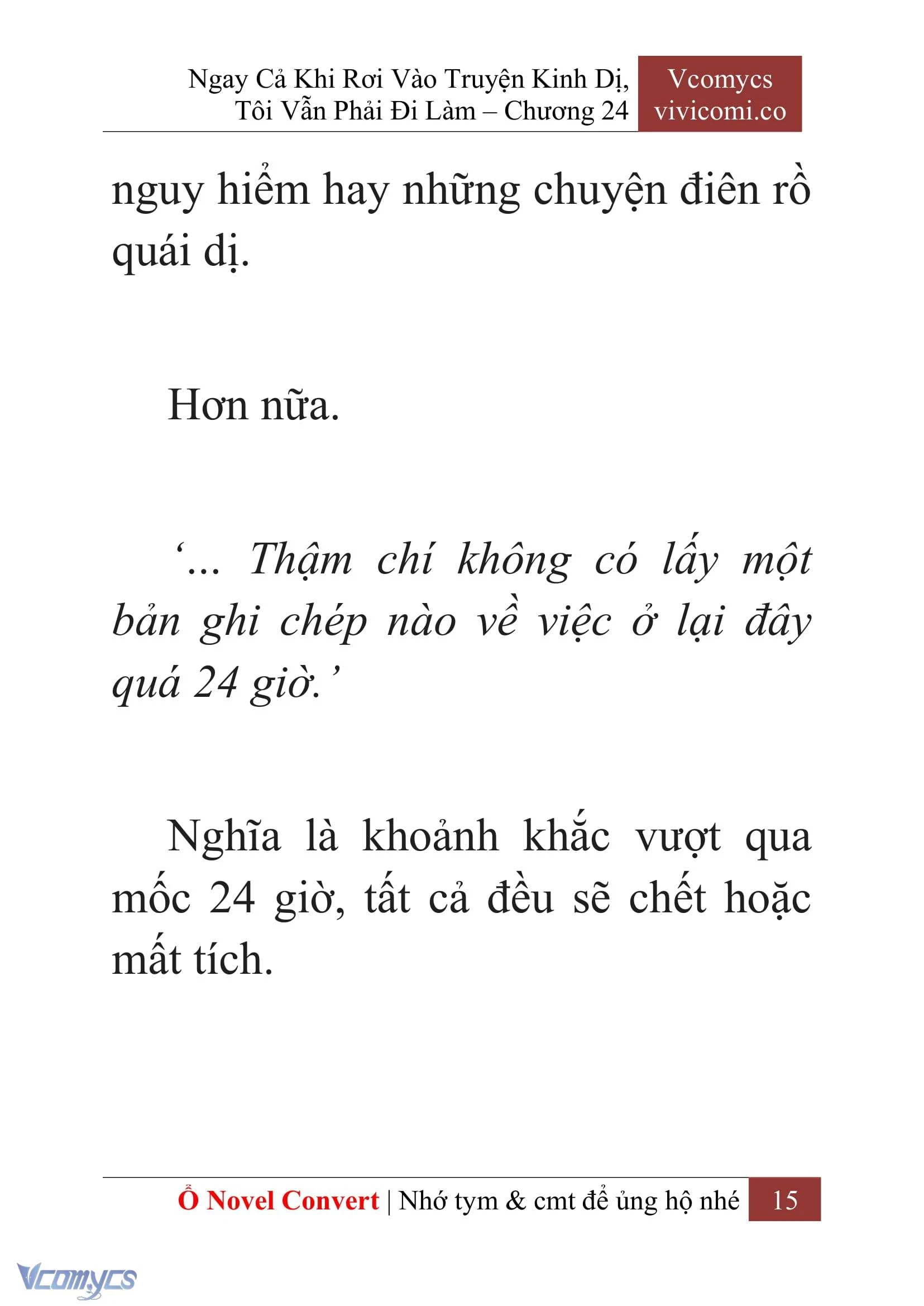 [Novel] Ngay Cả Khi Rơi Vào Truyện Kinh Dị, Tôi Vẫn Phải Đi Làm Chapter  24 - 17