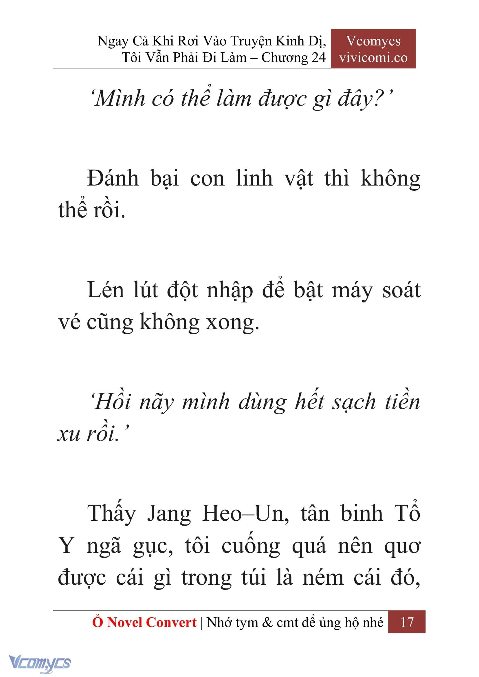 [Novel] Ngay Cả Khi Rơi Vào Truyện Kinh Dị, Tôi Vẫn Phải Đi Làm Chapter  24 - 19