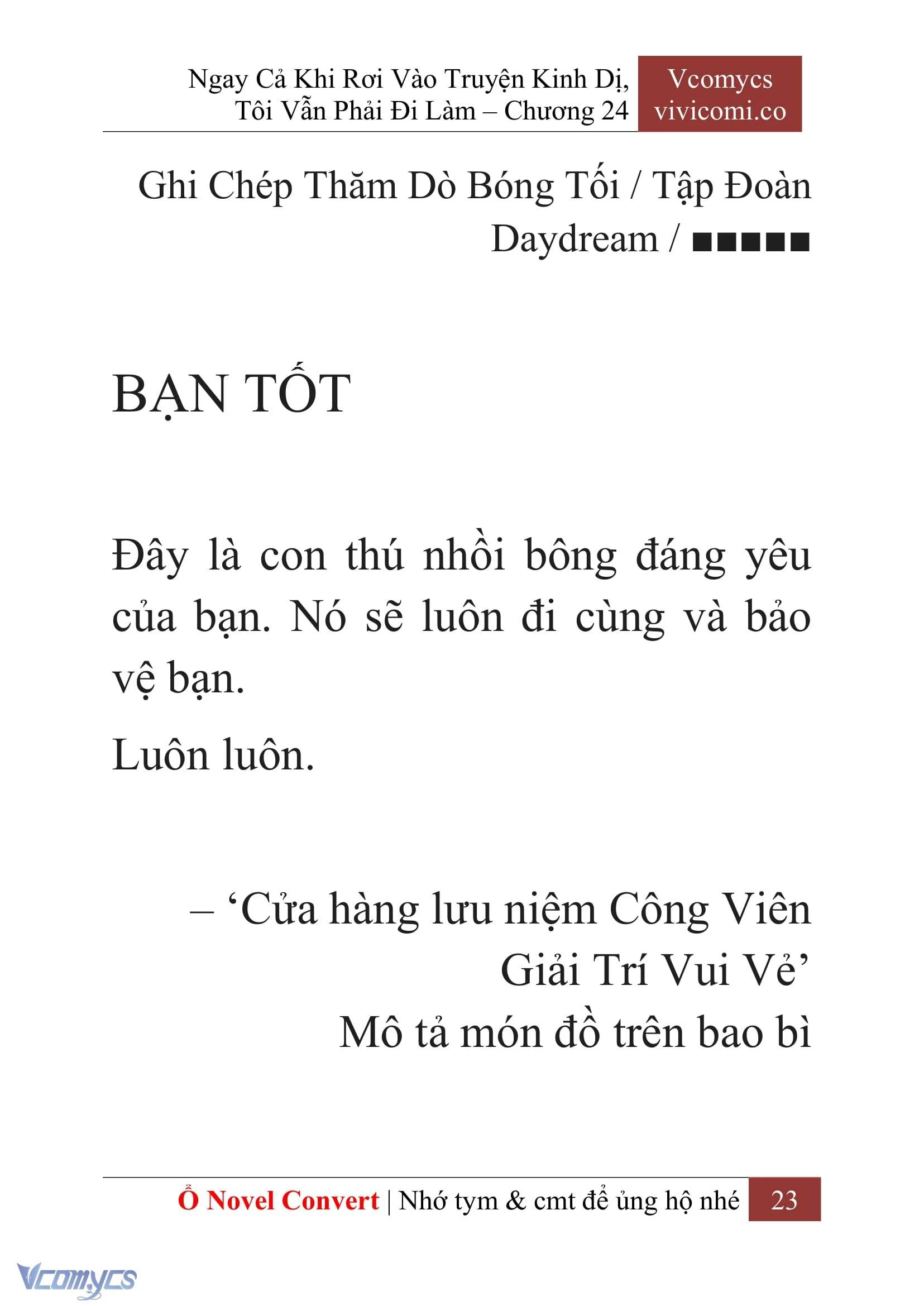 [Novel] Ngay Cả Khi Rơi Vào Truyện Kinh Dị, Tôi Vẫn Phải Đi Làm Chapter  24 - 25