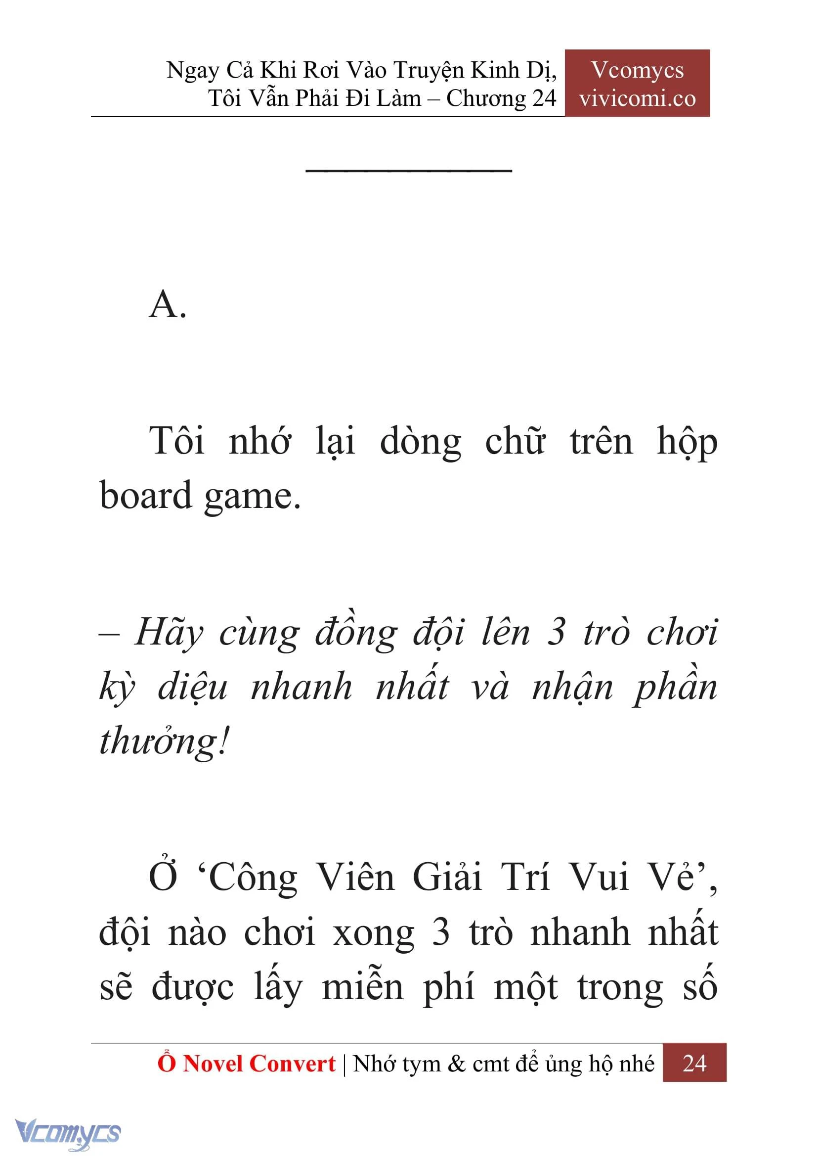 [Novel] Ngay Cả Khi Rơi Vào Truyện Kinh Dị, Tôi Vẫn Phải Đi Làm Chapter  24 - 26