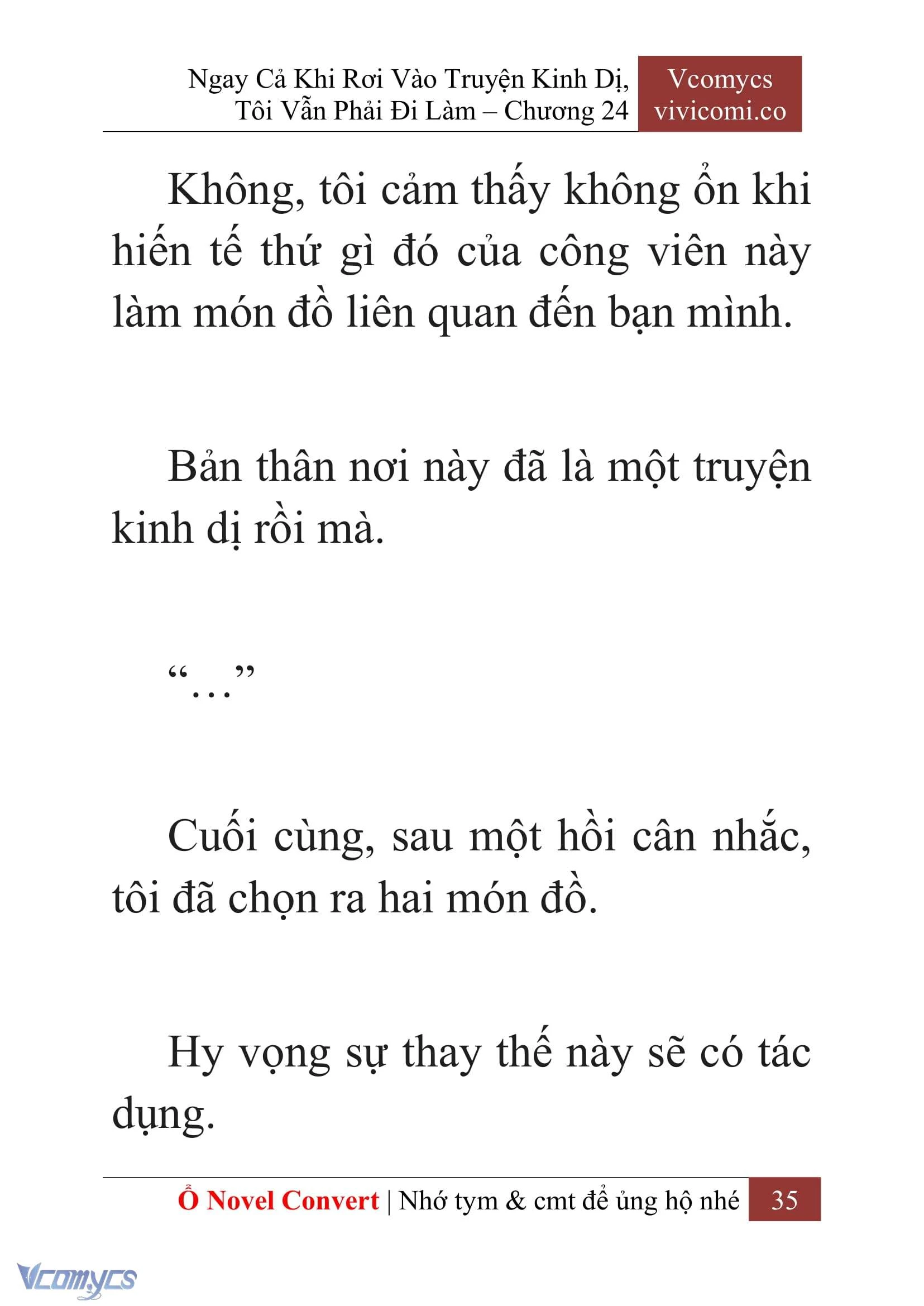 [Novel] Ngay Cả Khi Rơi Vào Truyện Kinh Dị, Tôi Vẫn Phải Đi Làm Chapter  24 - 37