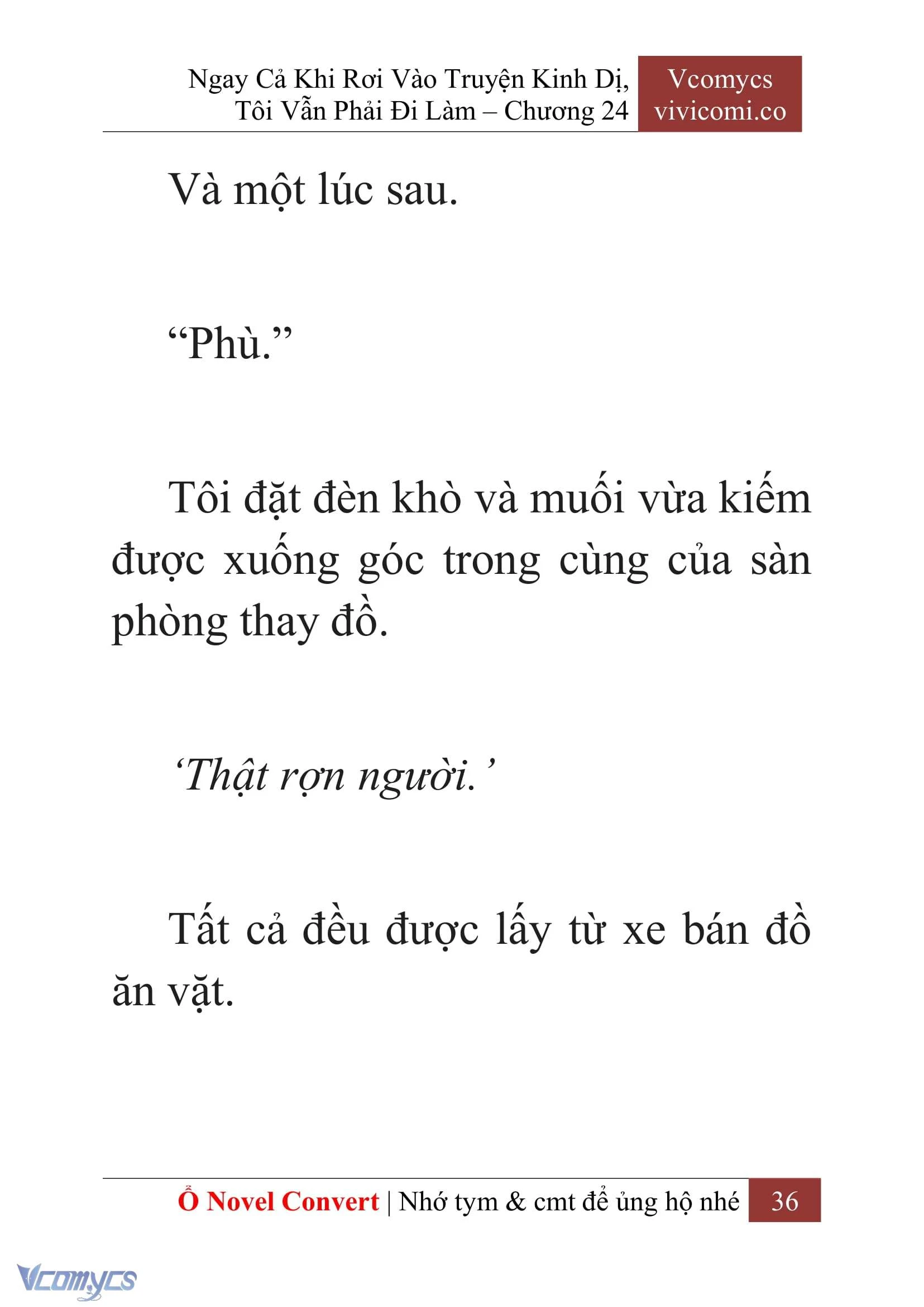 [Novel] Ngay Cả Khi Rơi Vào Truyện Kinh Dị, Tôi Vẫn Phải Đi Làm Chapter  24 - 38
