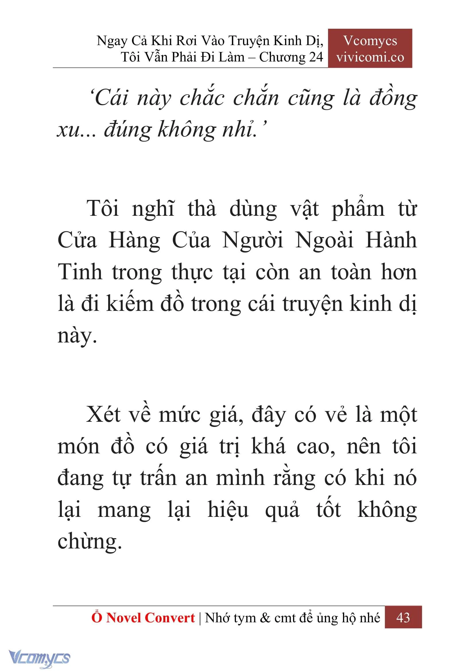 [Novel] Ngay Cả Khi Rơi Vào Truyện Kinh Dị, Tôi Vẫn Phải Đi Làm Chapter  24 - 45