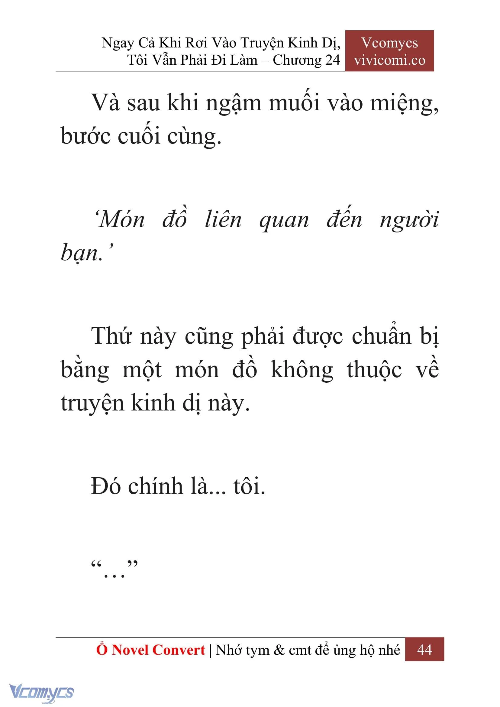 [Novel] Ngay Cả Khi Rơi Vào Truyện Kinh Dị, Tôi Vẫn Phải Đi Làm Chapter  24 - 46