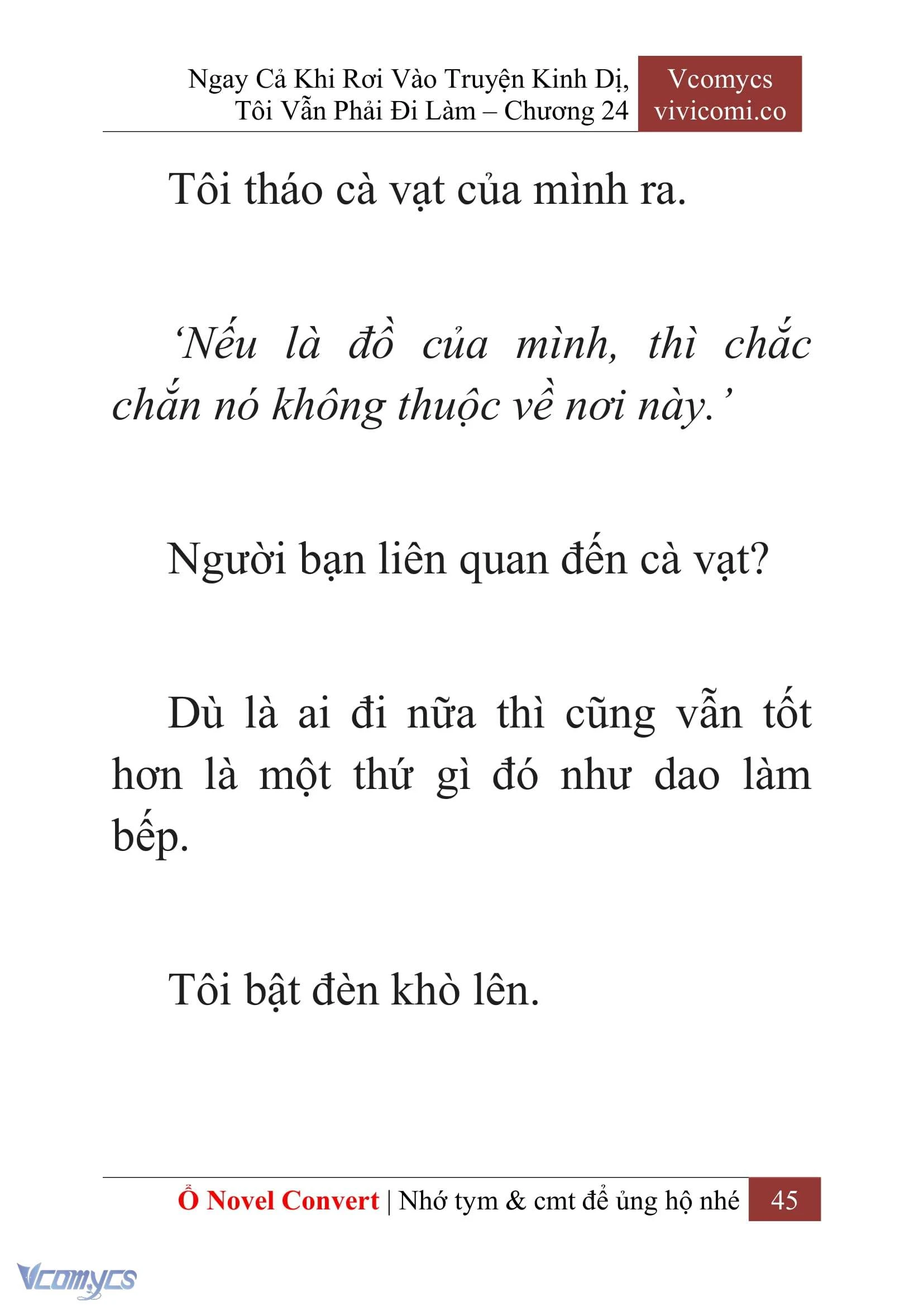 [Novel] Ngay Cả Khi Rơi Vào Truyện Kinh Dị, Tôi Vẫn Phải Đi Làm Chapter  24 - 47