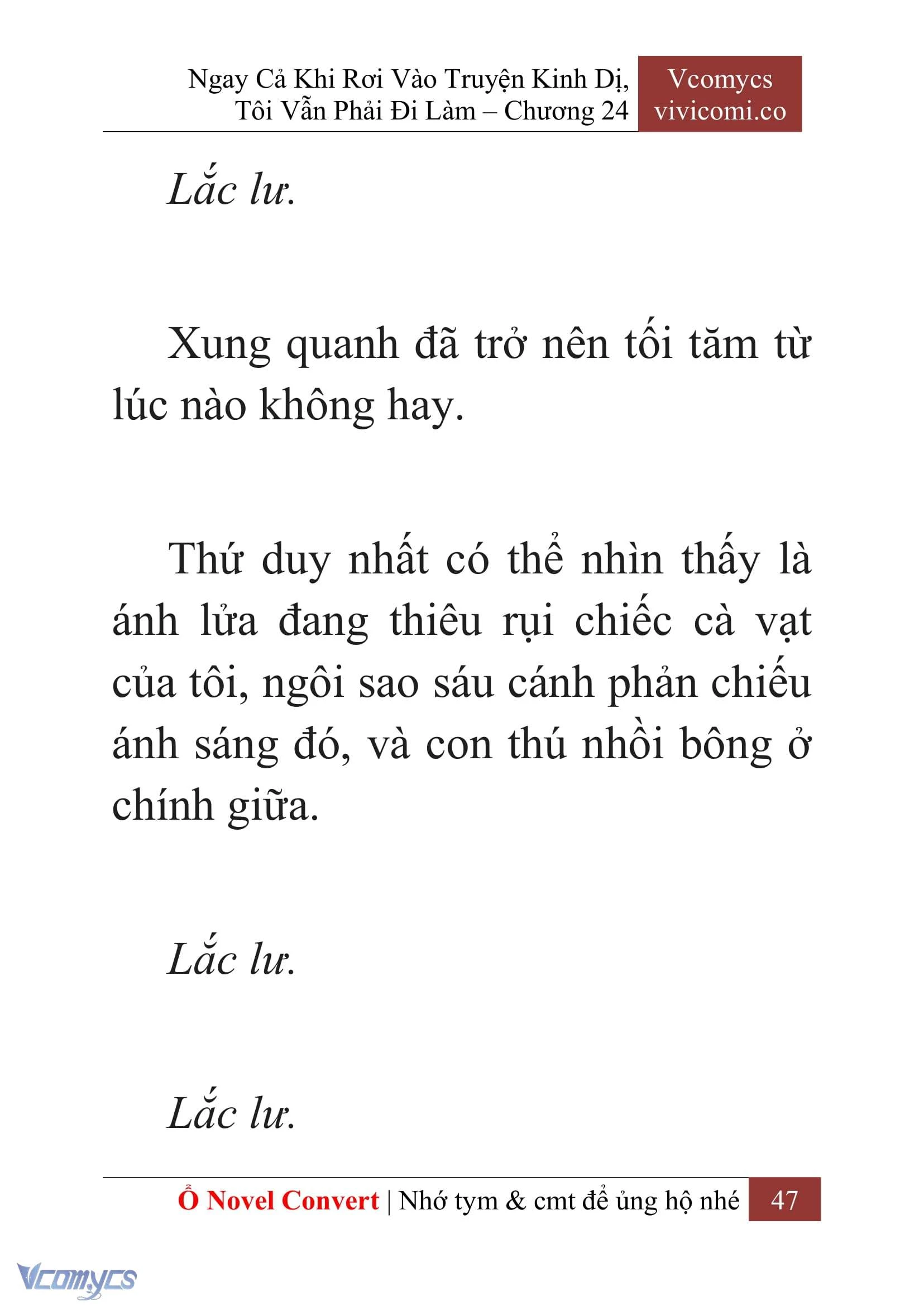 [Novel] Ngay Cả Khi Rơi Vào Truyện Kinh Dị, Tôi Vẫn Phải Đi Làm Chapter  24 - 49