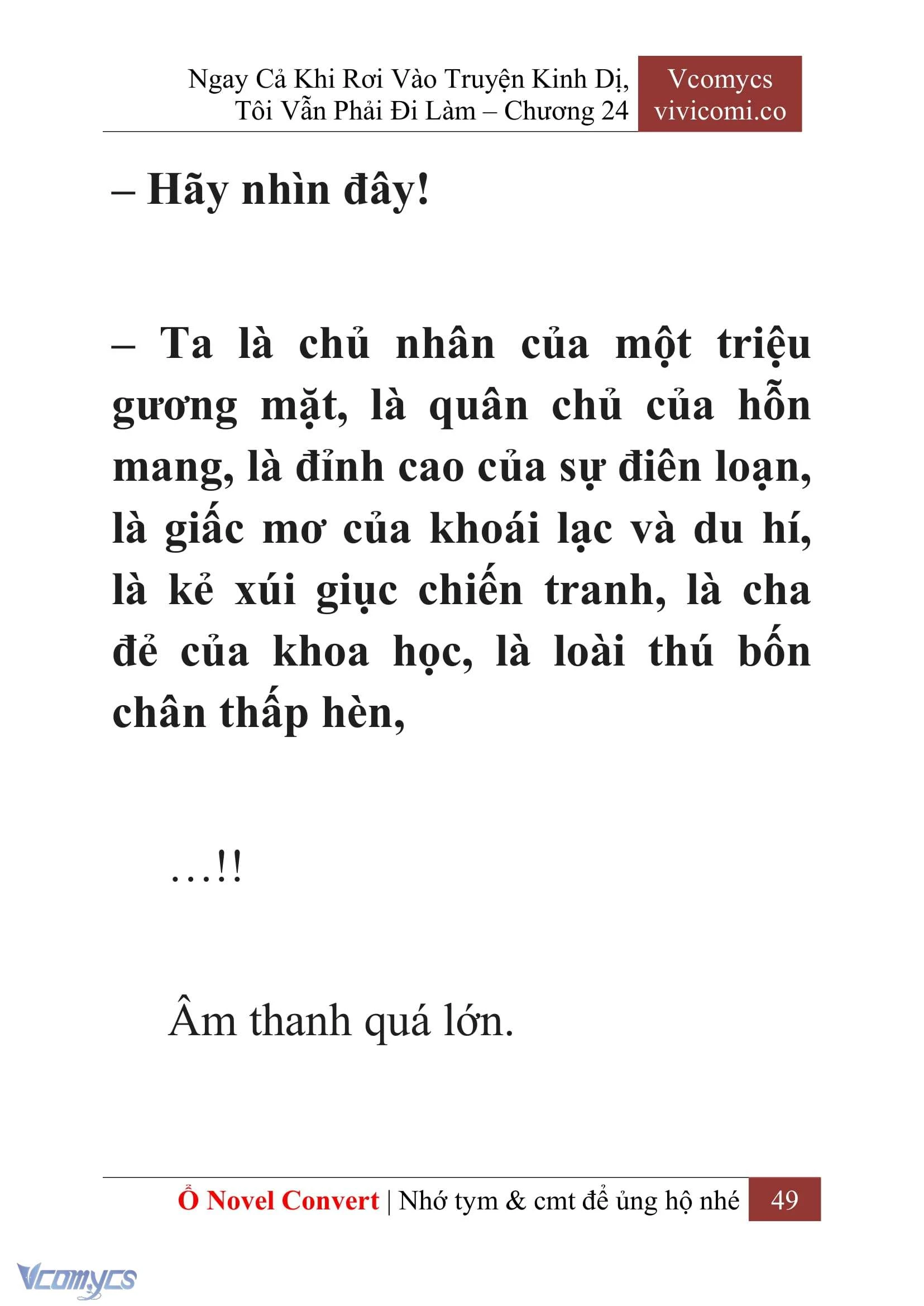 [Novel] Ngay Cả Khi Rơi Vào Truyện Kinh Dị, Tôi Vẫn Phải Đi Làm Chapter  24 - 51