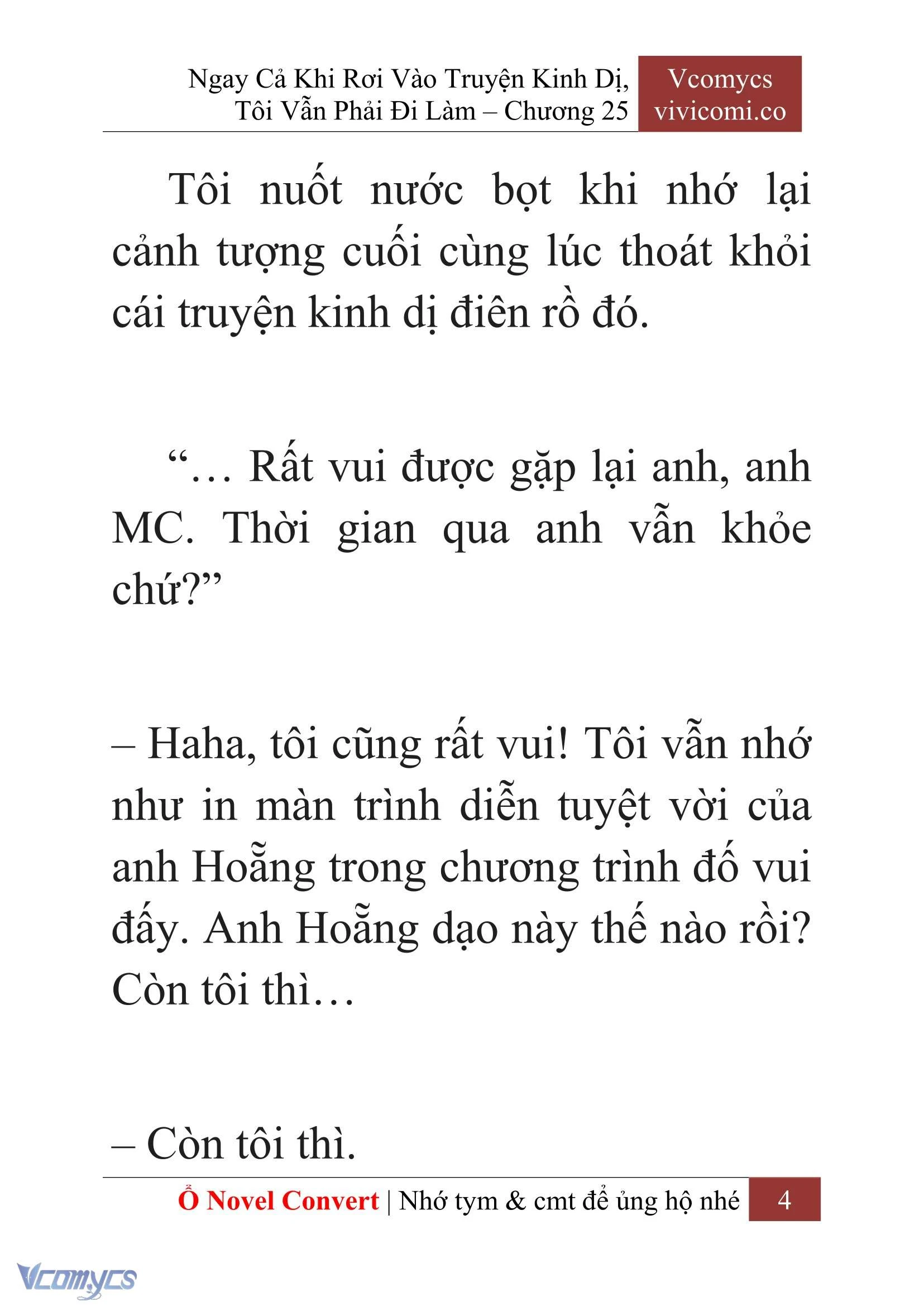 [Novel] Ngay Cả Khi Rơi Vào Truyện Kinh Dị, Tôi Vẫn Phải Đi Làm Chapter  25 - 6