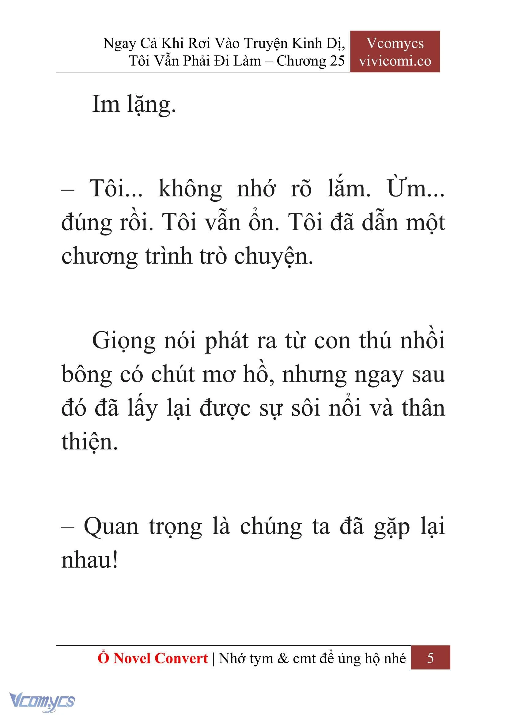 [Novel] Ngay Cả Khi Rơi Vào Truyện Kinh Dị, Tôi Vẫn Phải Đi Làm Chapter  25 - 7