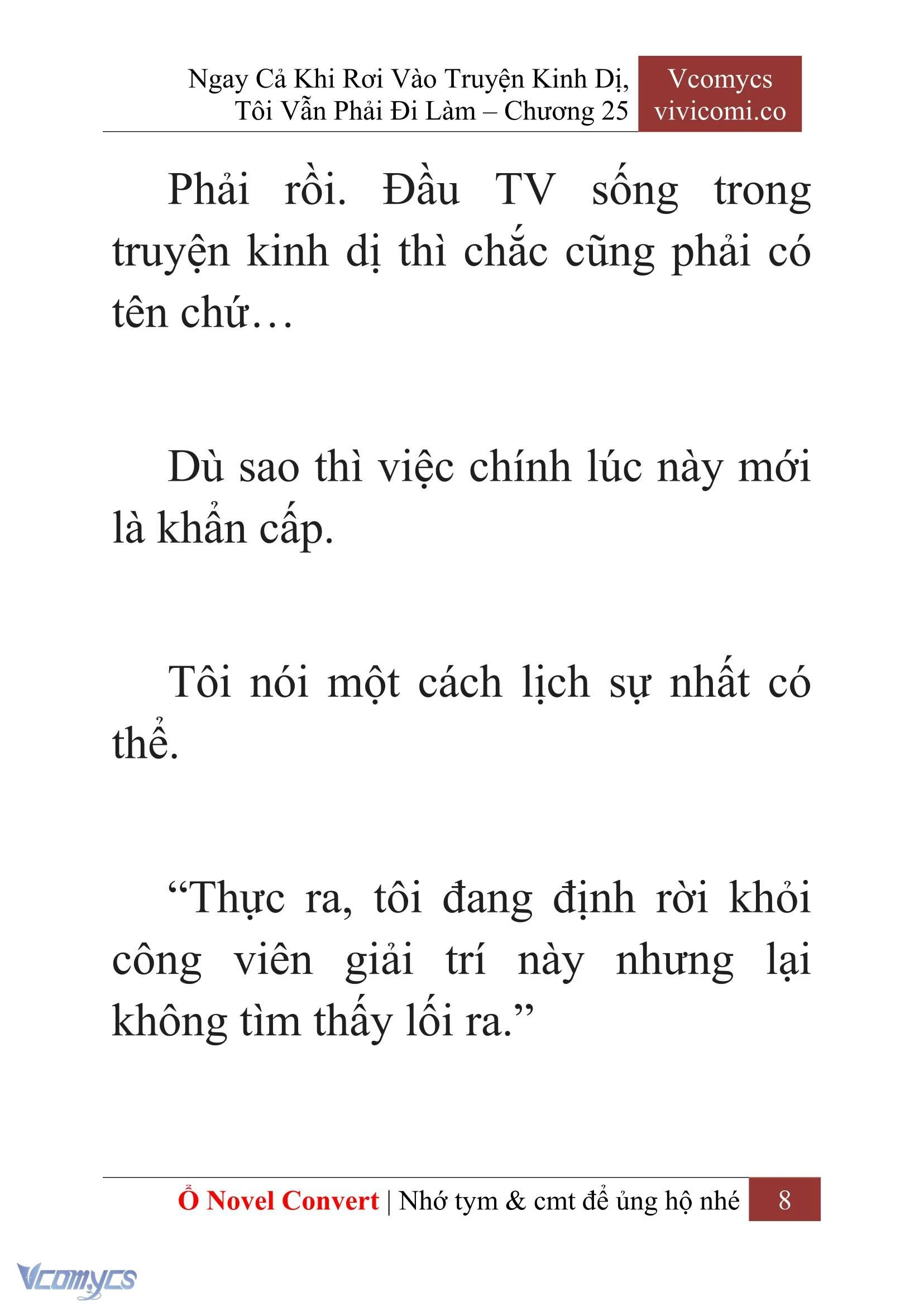 [Novel] Ngay Cả Khi Rơi Vào Truyện Kinh Dị, Tôi Vẫn Phải Đi Làm Chapter  25 - 10