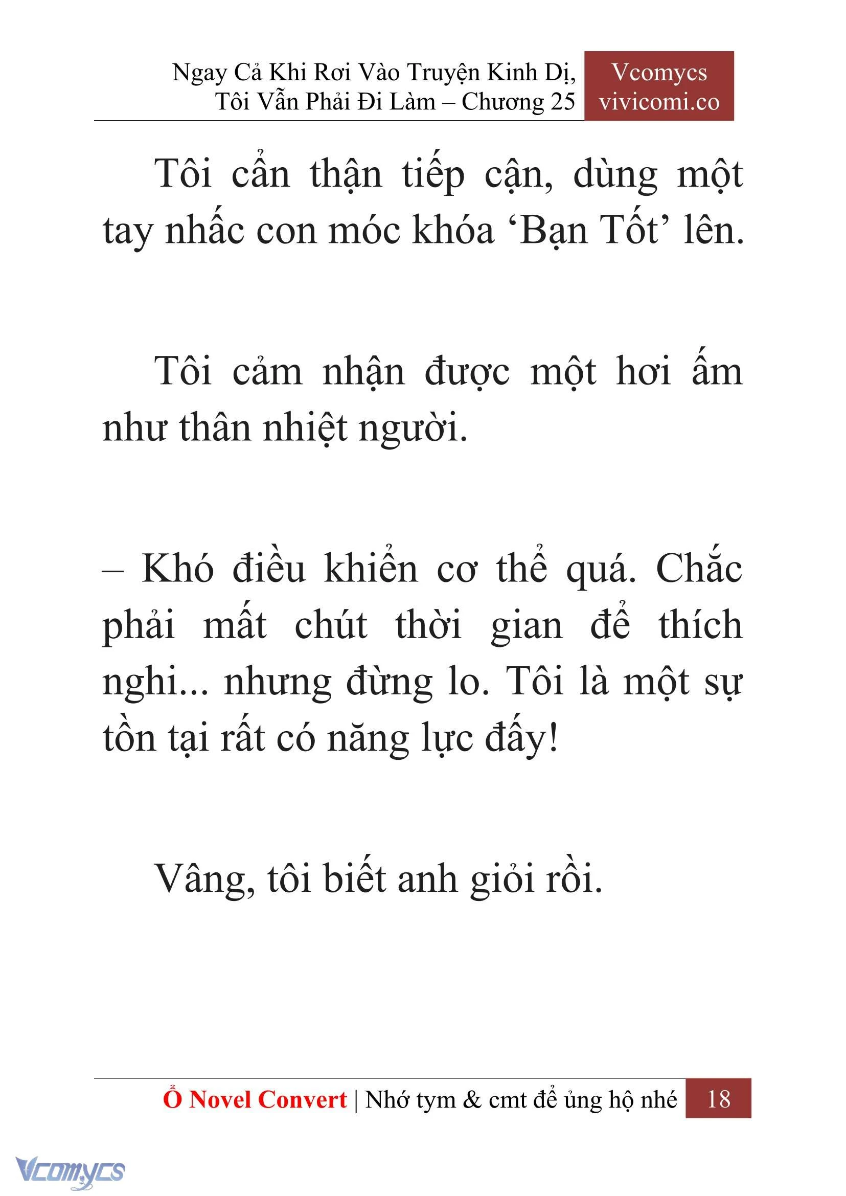 [Novel] Ngay Cả Khi Rơi Vào Truyện Kinh Dị, Tôi Vẫn Phải Đi Làm Chapter  25 - 20