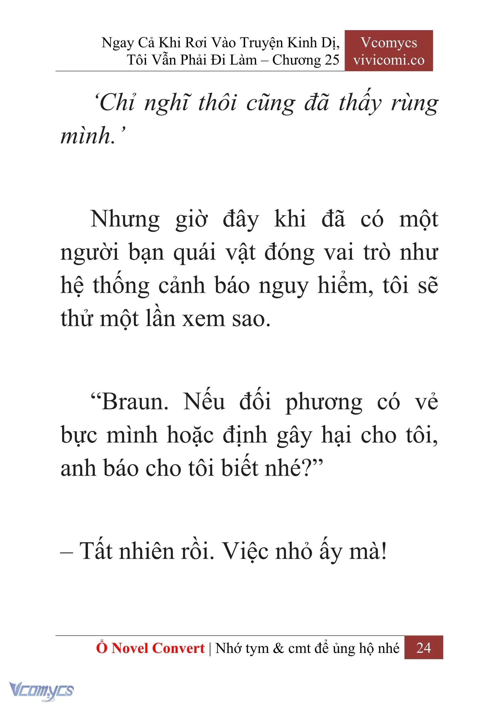 [Novel] Ngay Cả Khi Rơi Vào Truyện Kinh Dị, Tôi Vẫn Phải Đi Làm Chapter  25 - 26
