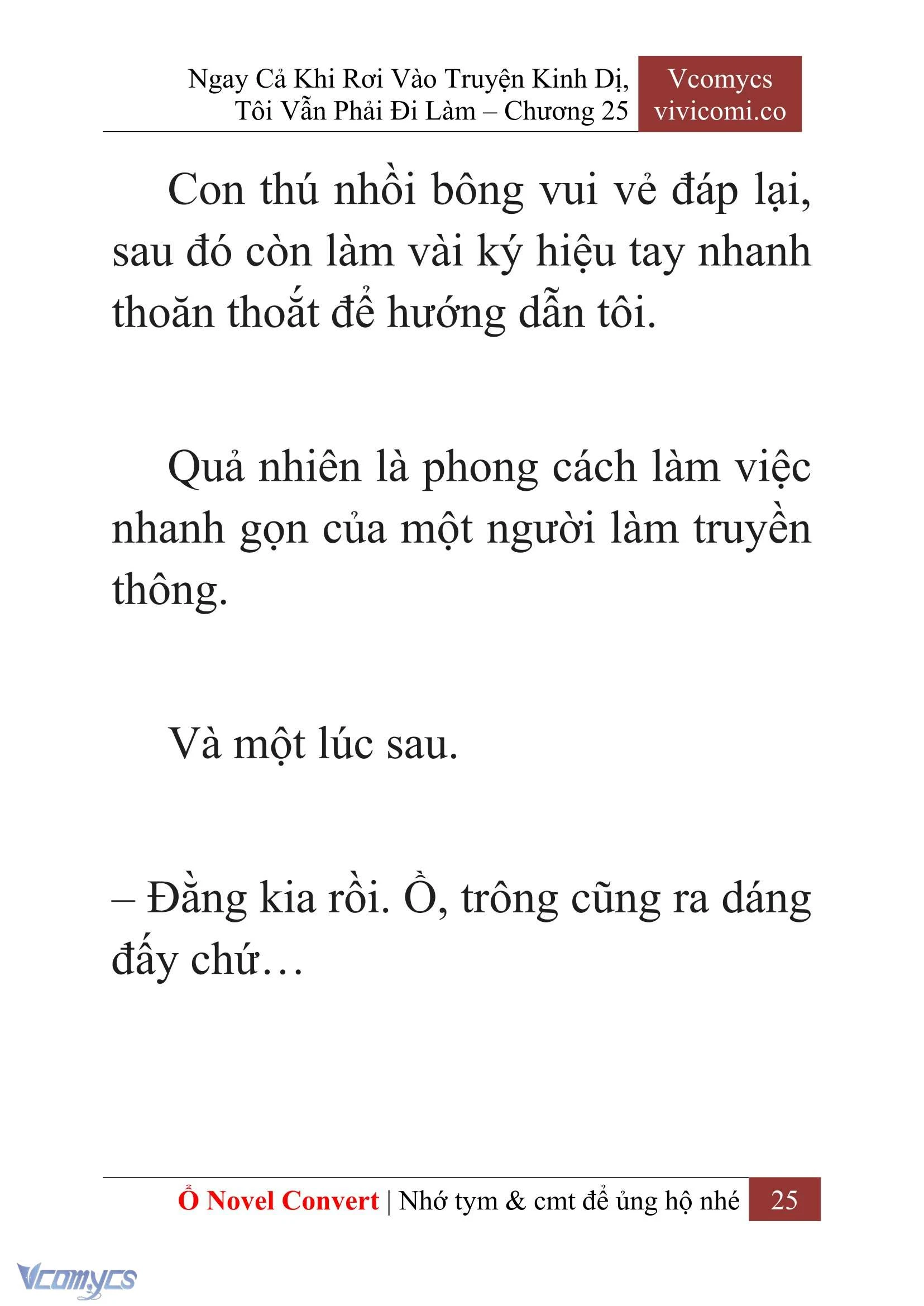[Novel] Ngay Cả Khi Rơi Vào Truyện Kinh Dị, Tôi Vẫn Phải Đi Làm Chapter  25 - 27
