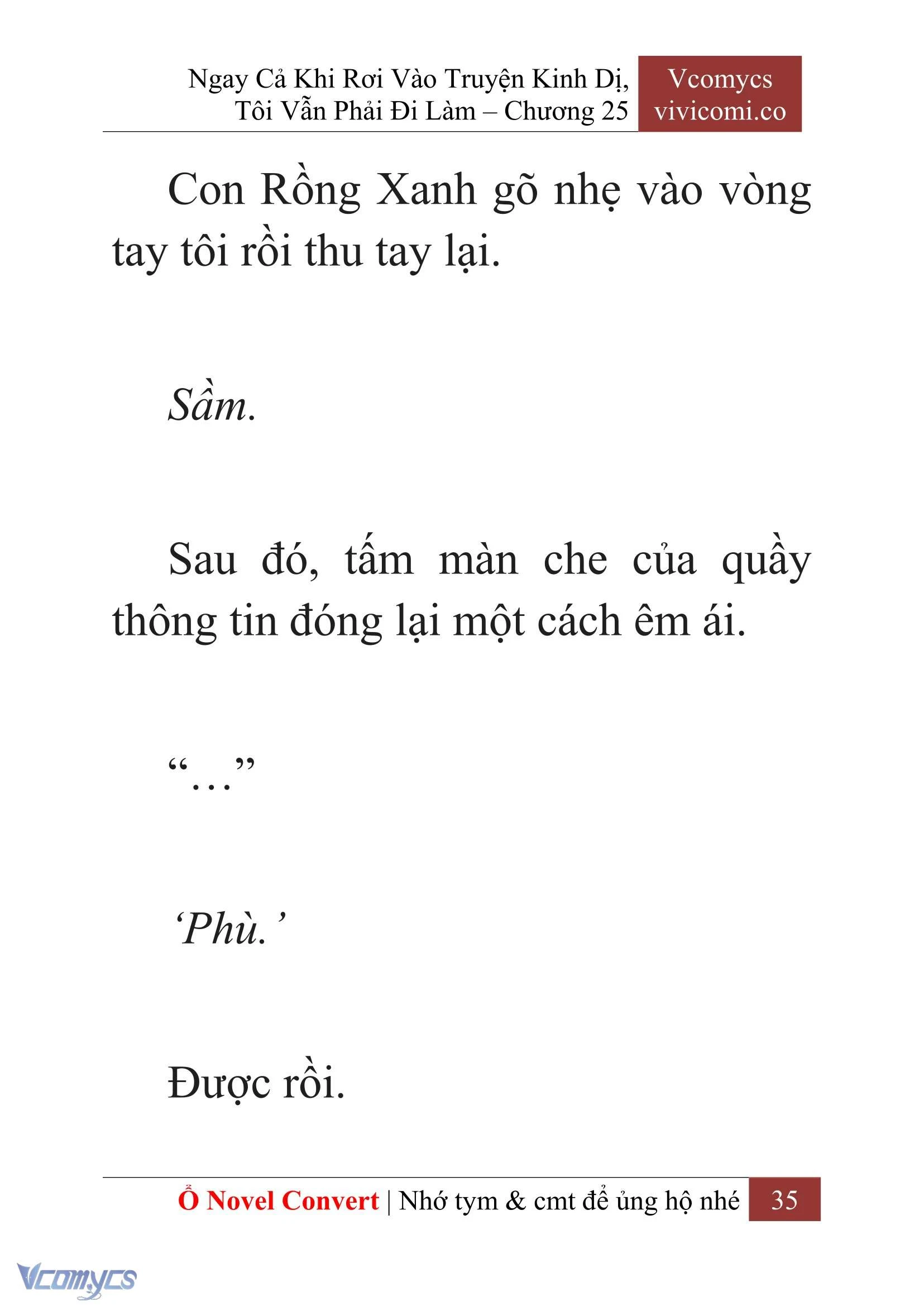 [Novel] Ngay Cả Khi Rơi Vào Truyện Kinh Dị, Tôi Vẫn Phải Đi Làm Chapter  25 - 37