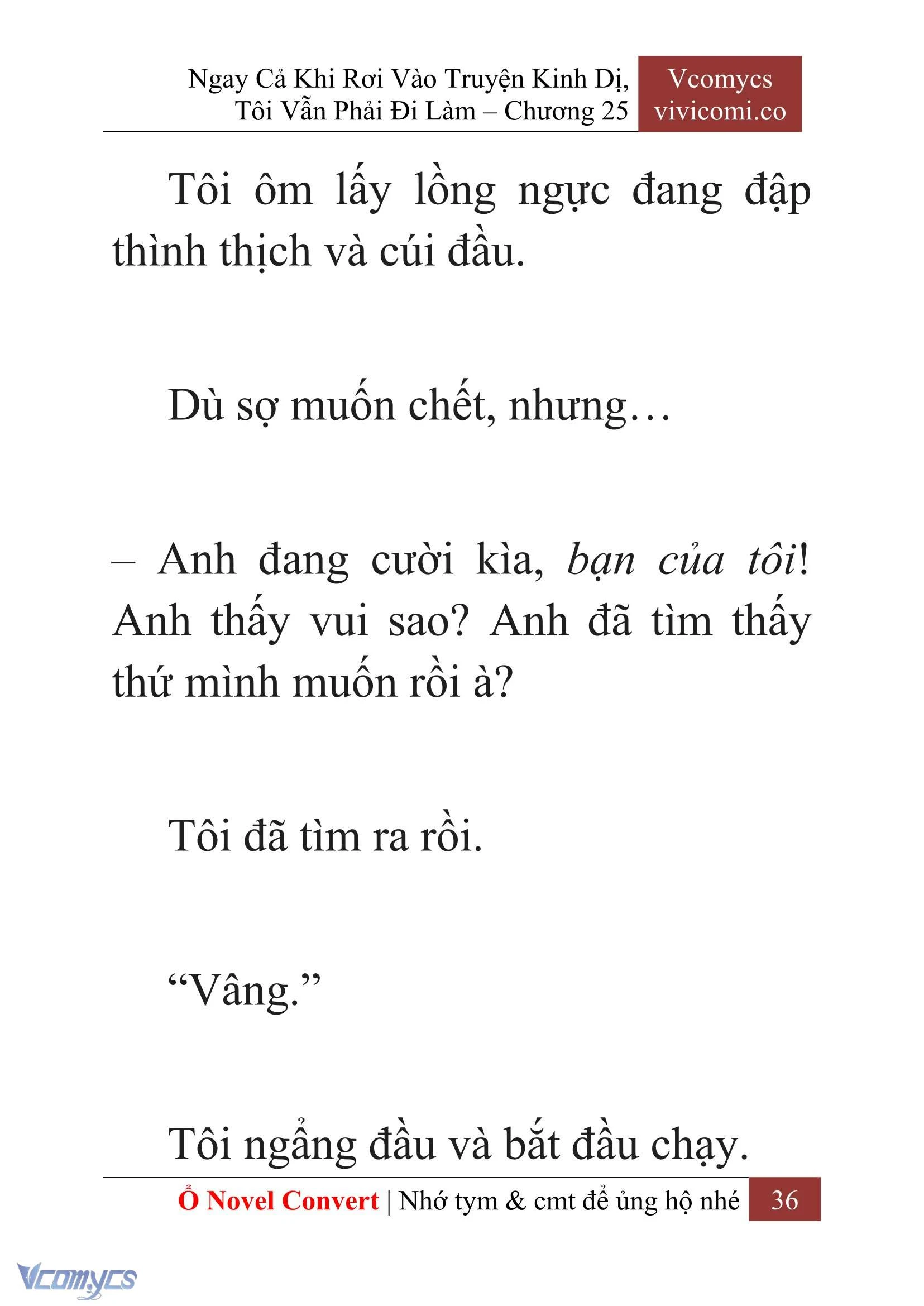 [Novel] Ngay Cả Khi Rơi Vào Truyện Kinh Dị, Tôi Vẫn Phải Đi Làm Chapter  25 - 38
