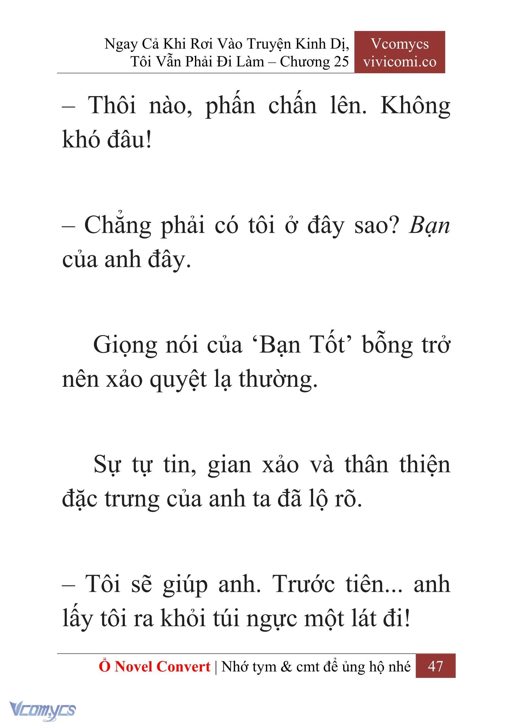 [Novel] Ngay Cả Khi Rơi Vào Truyện Kinh Dị, Tôi Vẫn Phải Đi Làm Chapter  25 - 49