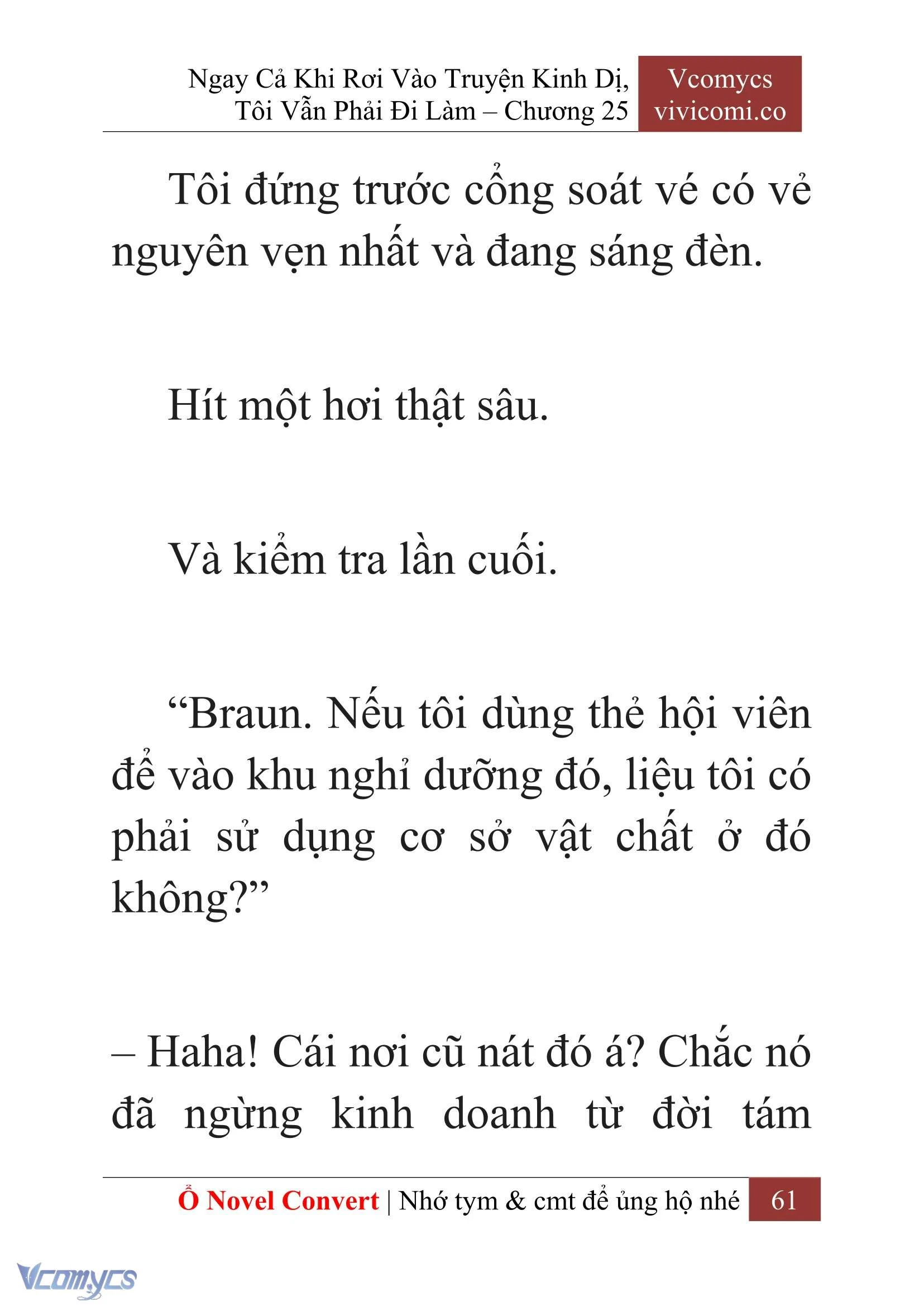 [Novel] Ngay Cả Khi Rơi Vào Truyện Kinh Dị, Tôi Vẫn Phải Đi Làm Chapter  25 - 63