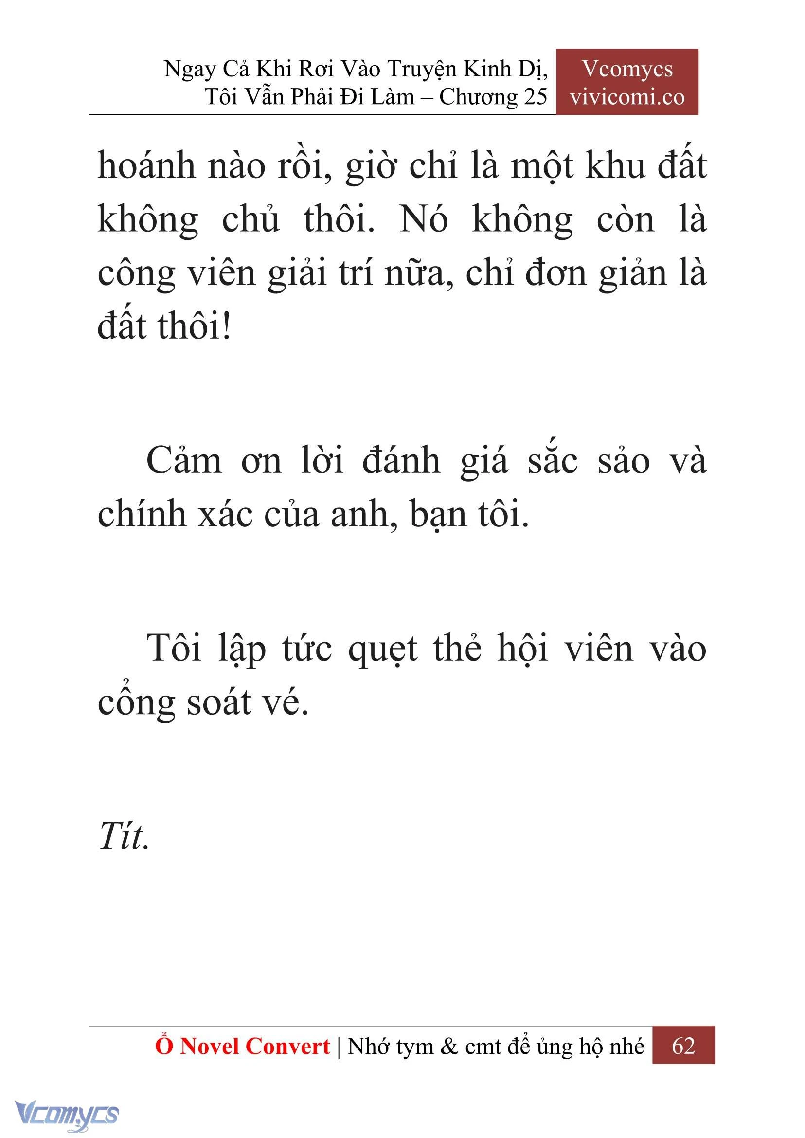 [Novel] Ngay Cả Khi Rơi Vào Truyện Kinh Dị, Tôi Vẫn Phải Đi Làm Chapter  25 - 64