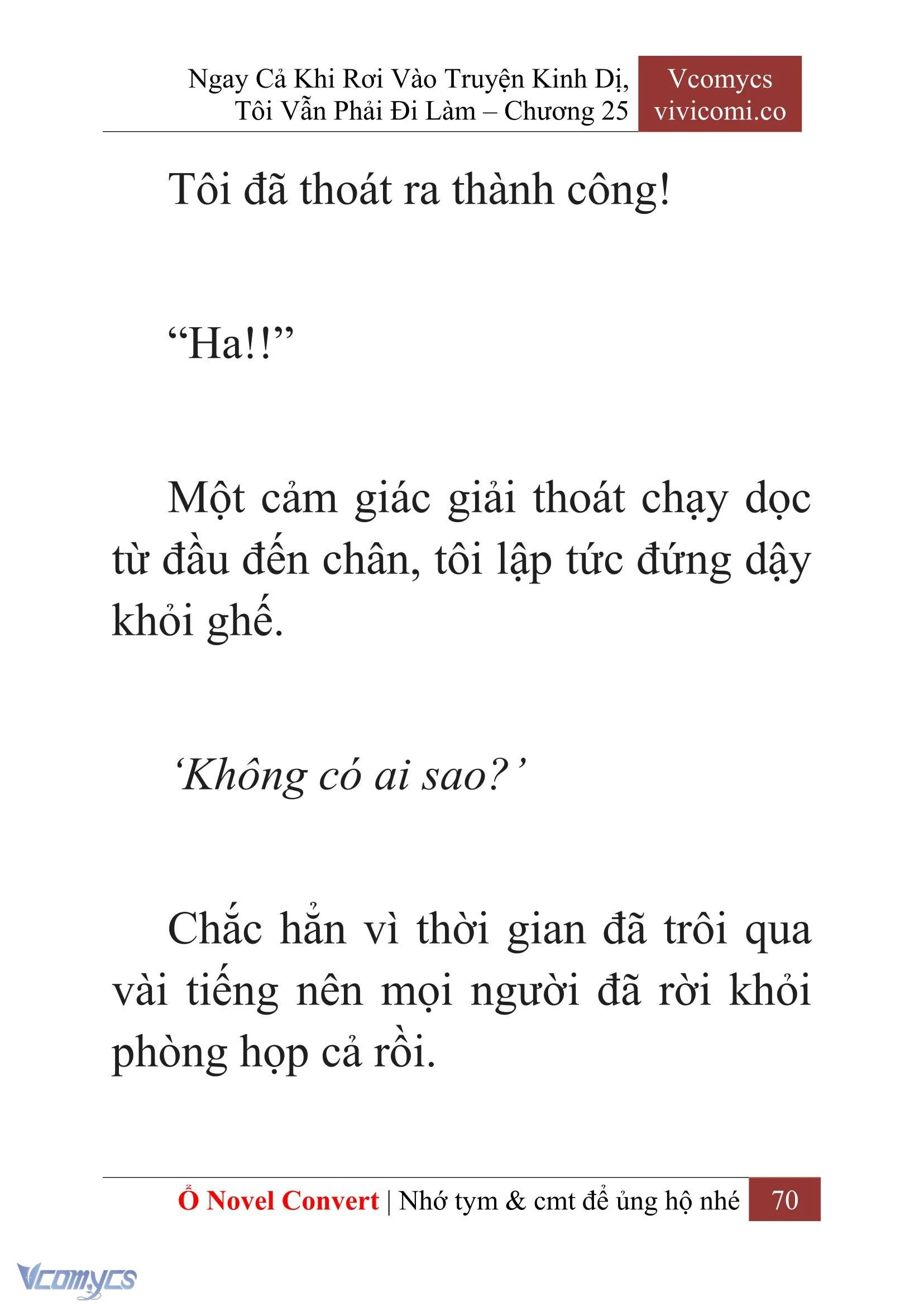 [Novel] Ngay Cả Khi Rơi Vào Truyện Kinh Dị, Tôi Vẫn Phải Đi Làm Chapter  25 - 72