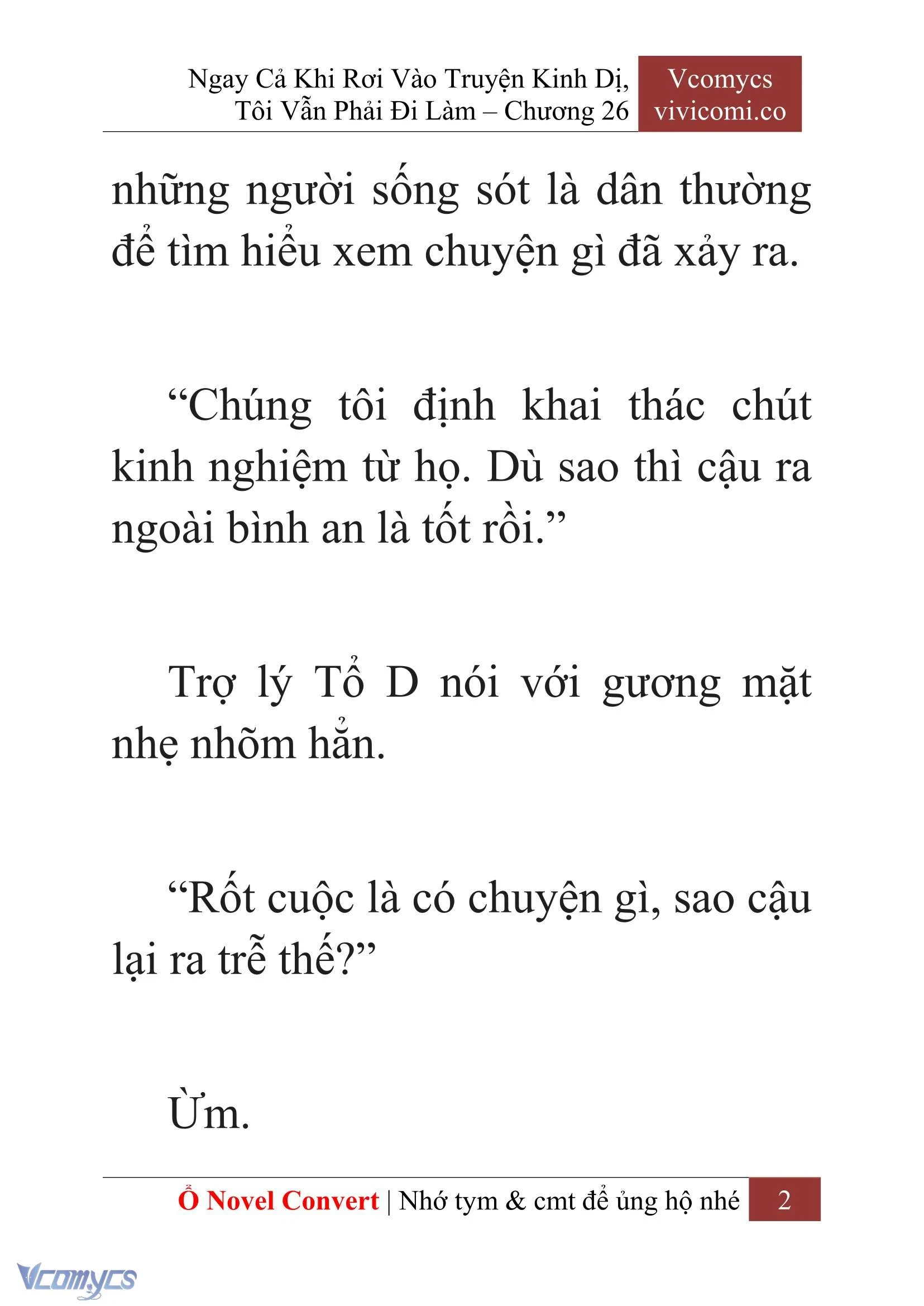 [Novel] Ngay Cả Khi Rơi Vào Truyện Kinh Dị, Tôi Vẫn Phải Đi Làm Chapter  26 - 4