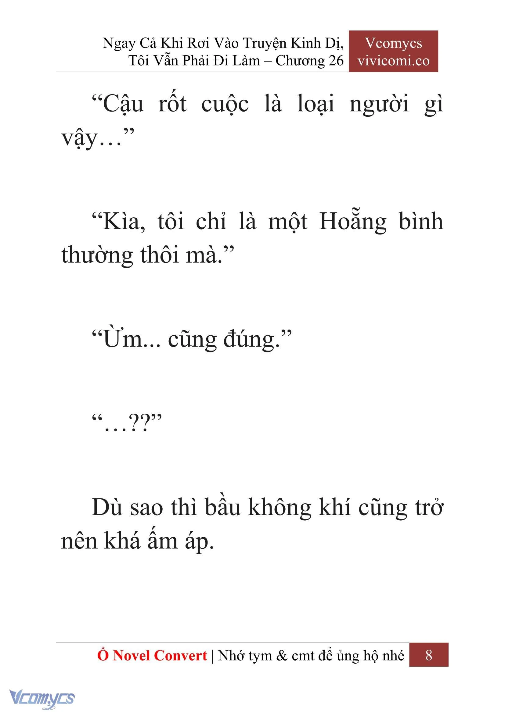 [Novel] Ngay Cả Khi Rơi Vào Truyện Kinh Dị, Tôi Vẫn Phải Đi Làm Chapter  26 - 10