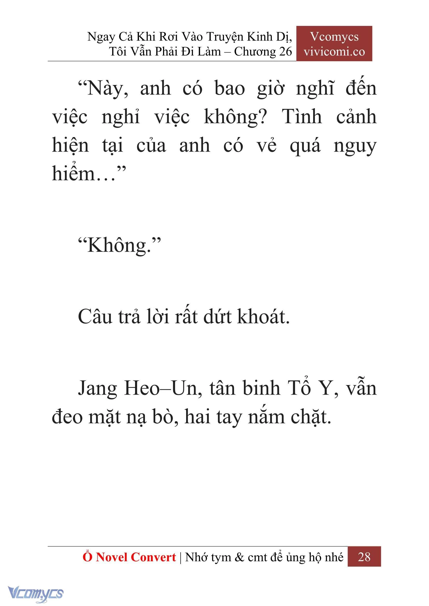 [Novel] Ngay Cả Khi Rơi Vào Truyện Kinh Dị, Tôi Vẫn Phải Đi Làm Chapter  26 - 30