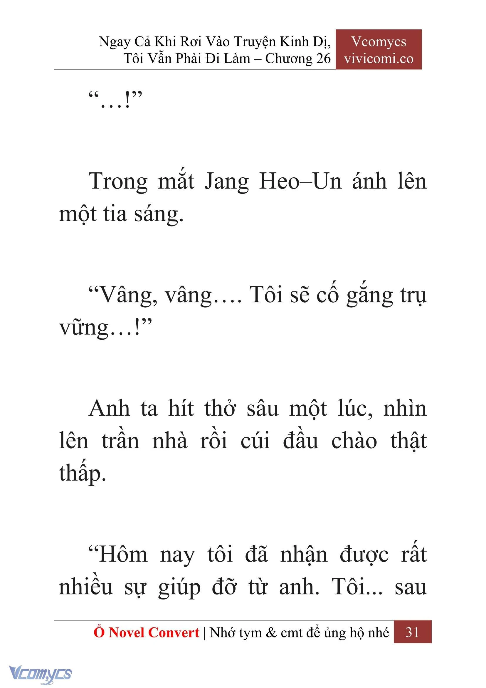[Novel] Ngay Cả Khi Rơi Vào Truyện Kinh Dị, Tôi Vẫn Phải Đi Làm Chapter  26 - 33