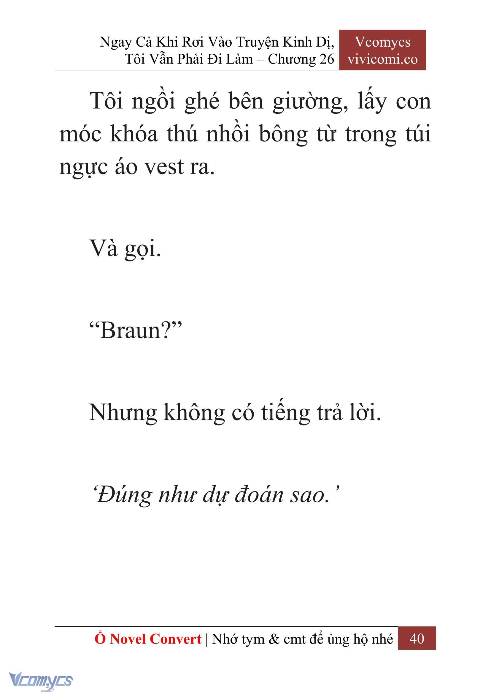 [Novel] Ngay Cả Khi Rơi Vào Truyện Kinh Dị, Tôi Vẫn Phải Đi Làm Chapter  26 - 42
