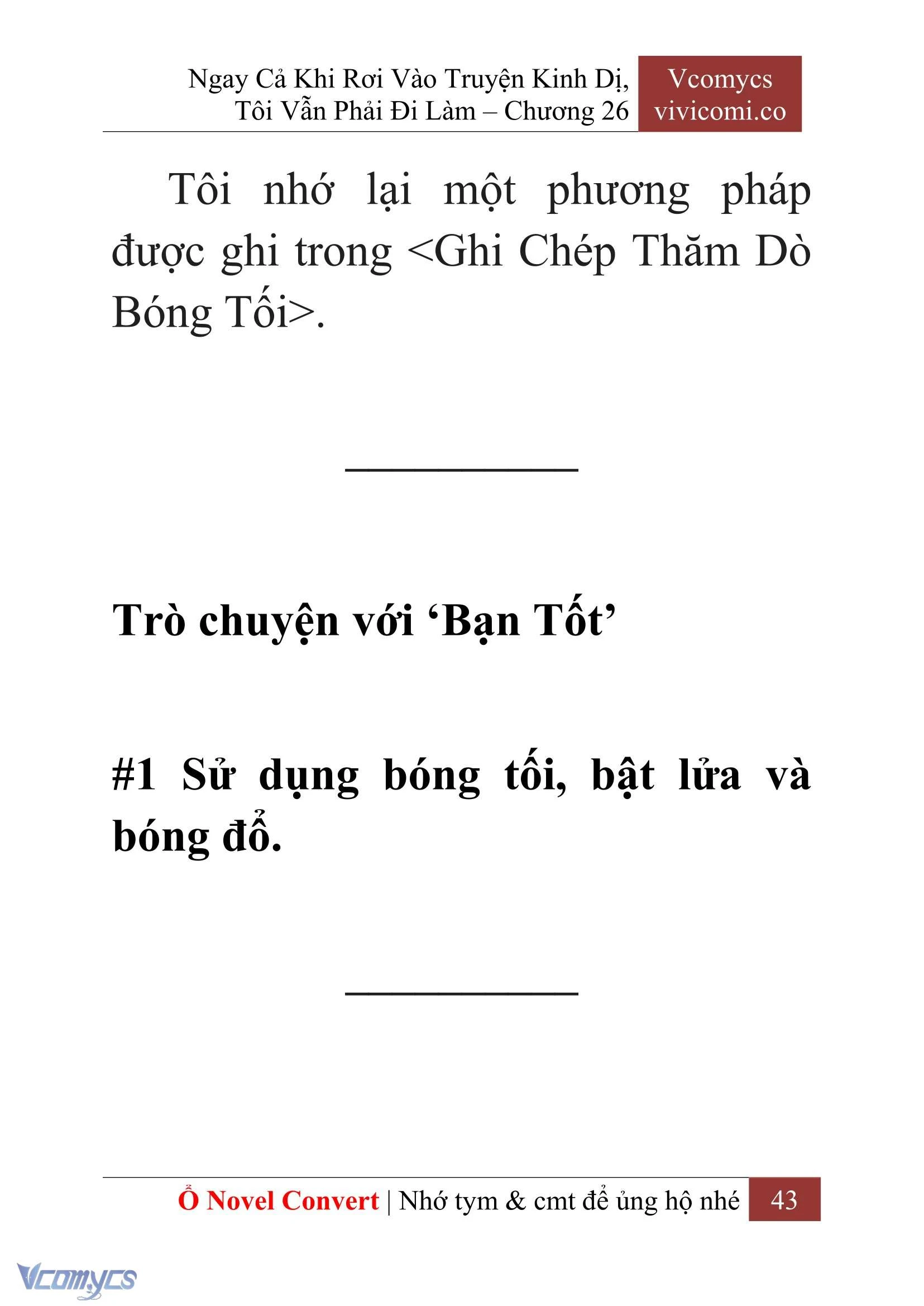 [Novel] Ngay Cả Khi Rơi Vào Truyện Kinh Dị, Tôi Vẫn Phải Đi Làm Chapter  26 - 45