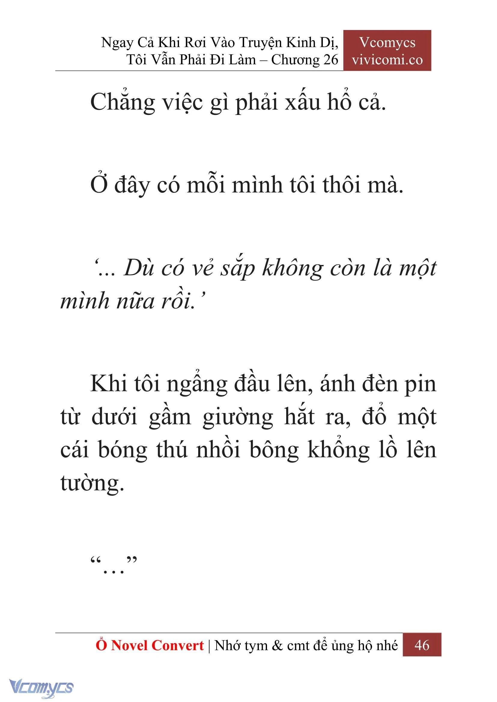 [Novel] Ngay Cả Khi Rơi Vào Truyện Kinh Dị, Tôi Vẫn Phải Đi Làm Chapter  26 - 48