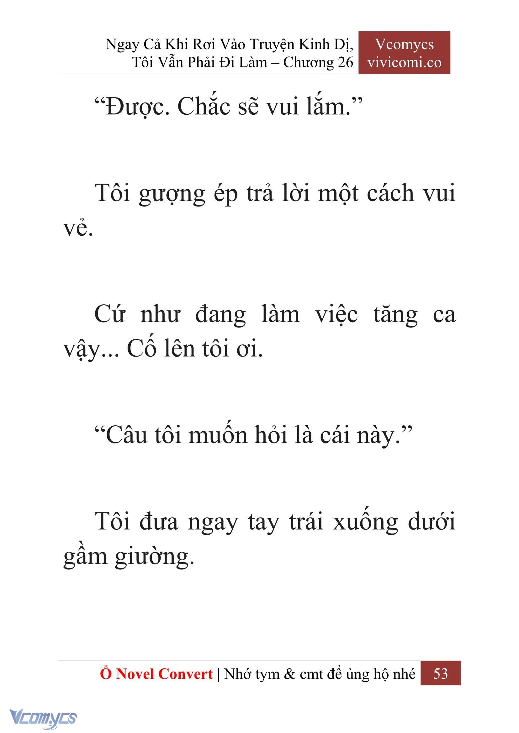 [Novel] Ngay Cả Khi Rơi Vào Truyện Kinh Dị, Tôi Vẫn Phải Đi Làm Chapter  26 - 55
